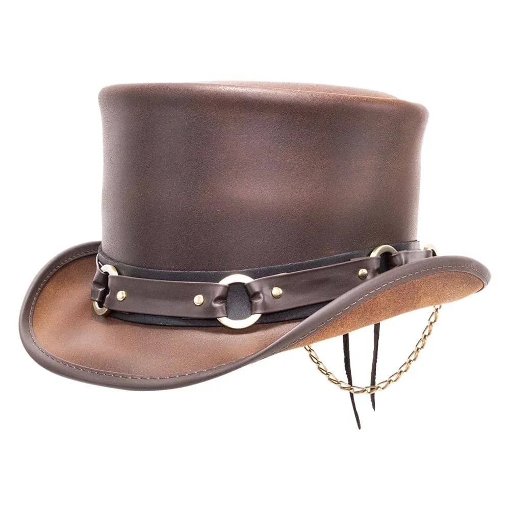 El Dorado SR2 | Womens Leather Top Hat with SR2 Hat Band