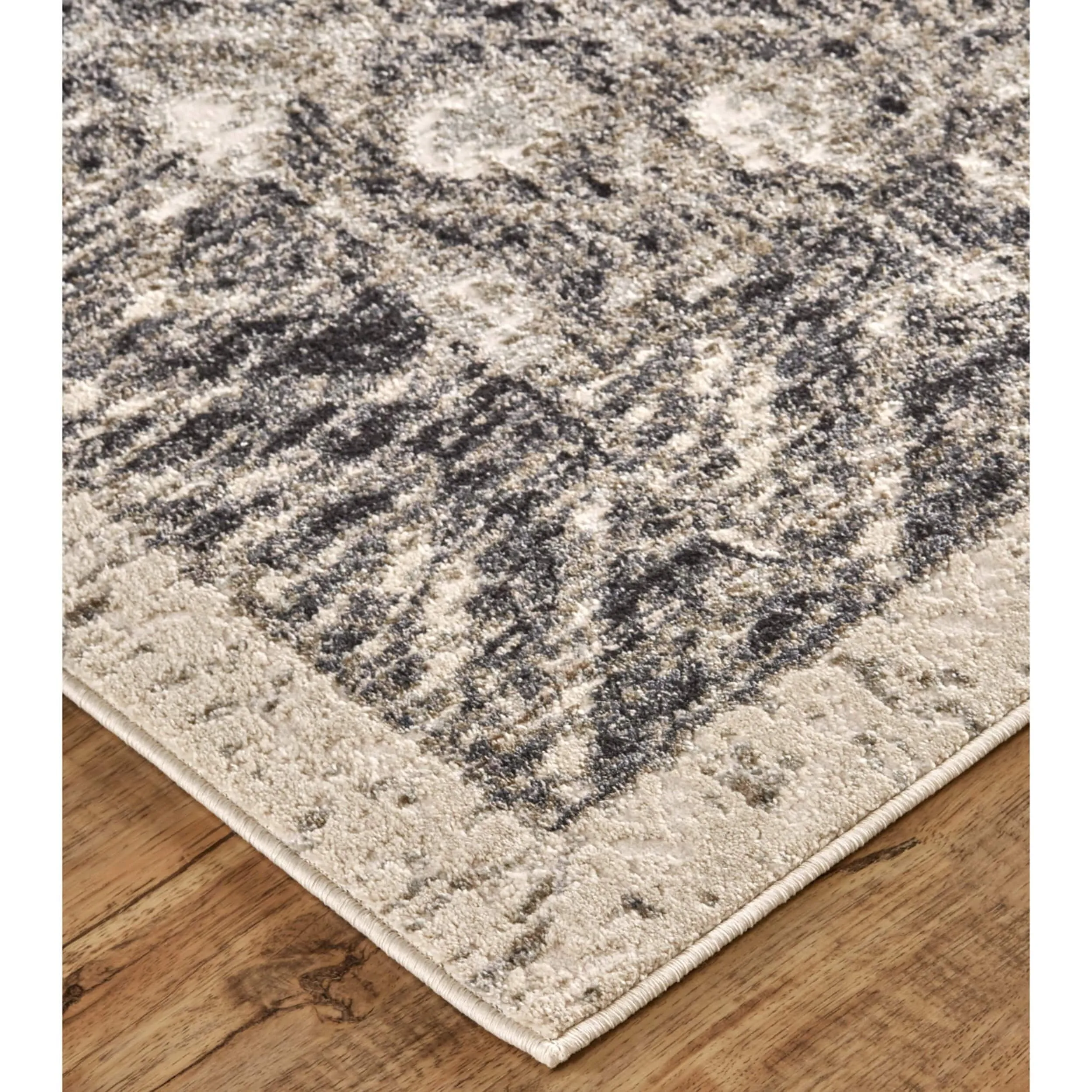 Feizy Rug Kano 3875F, Gray/Charcoal