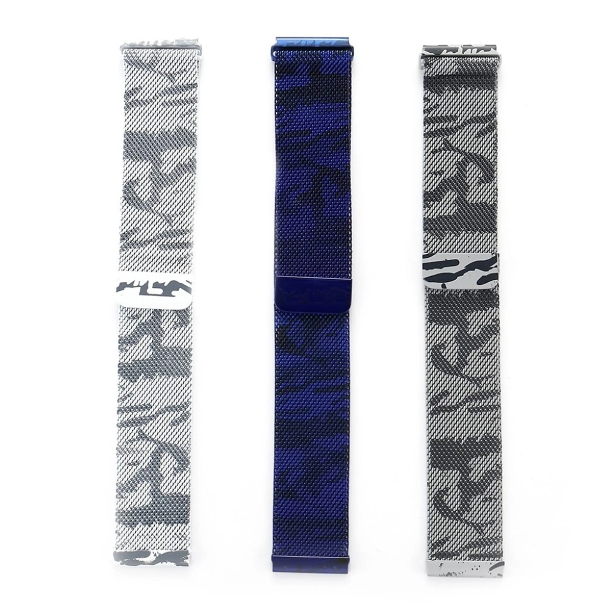 Fitbit Blaze camouflage pattern watch strap- Blue