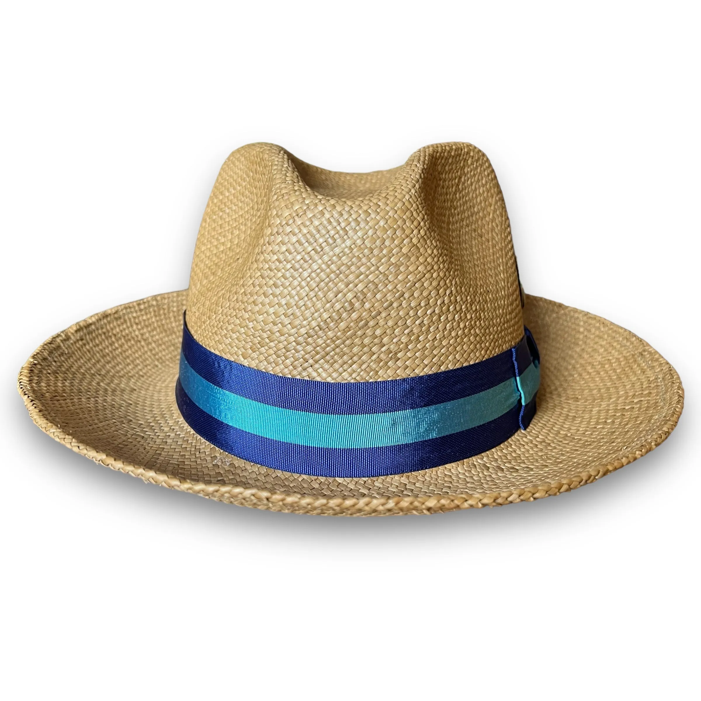 FLAMEKEEPERS HAT CLUB ARUBA BLUE STRAW FEDORA