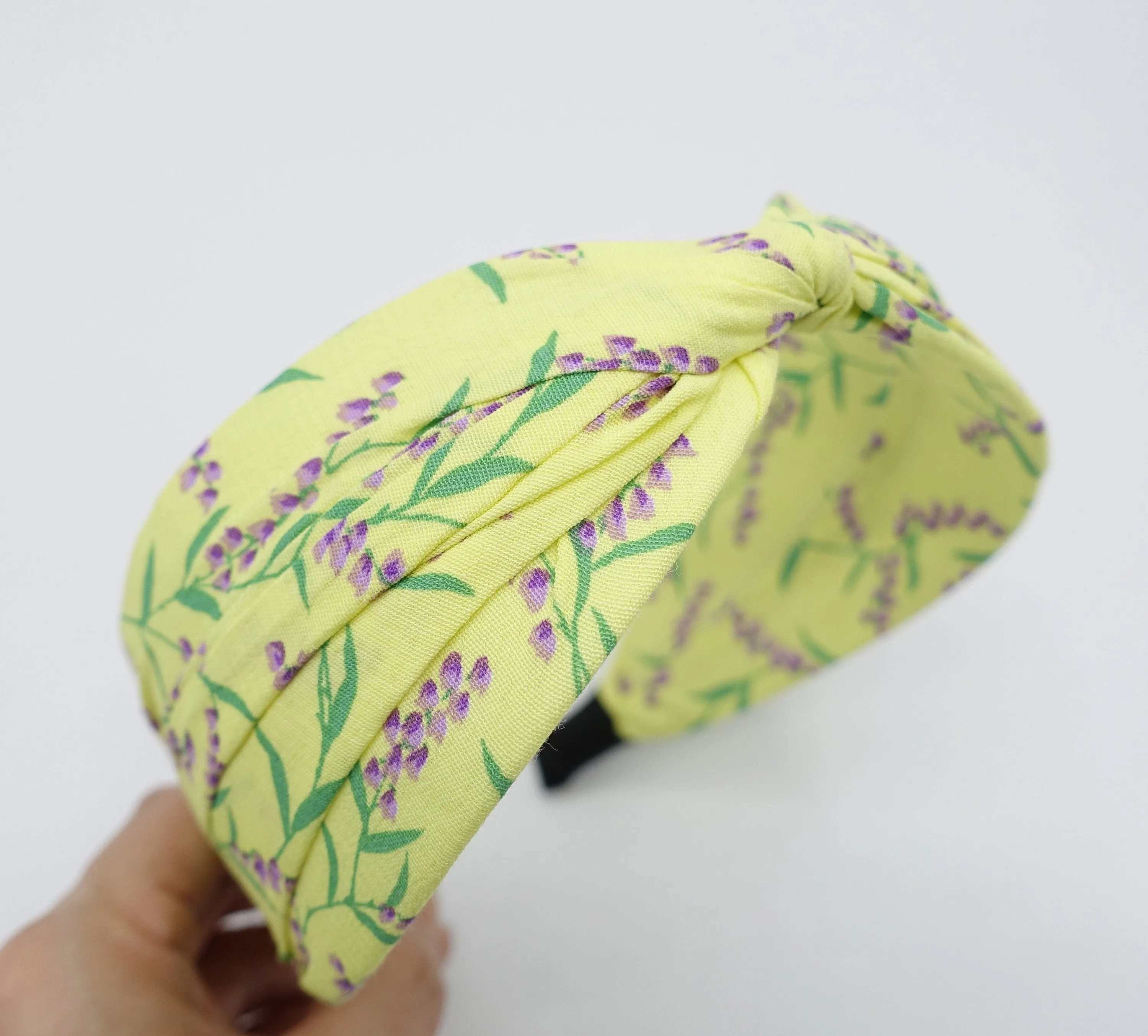 floral headband twist hairband plant print hair accessory for women