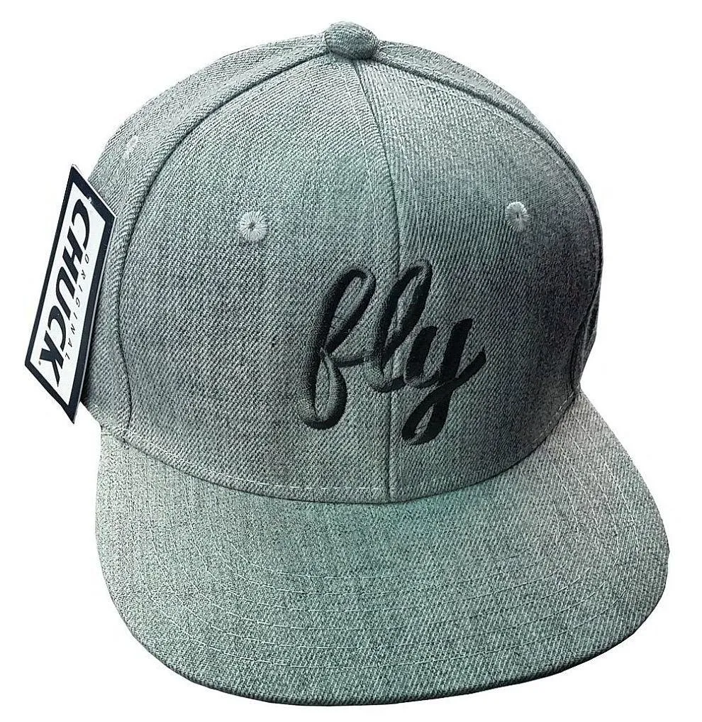 Fly Gray & Silver Snap Back Hat