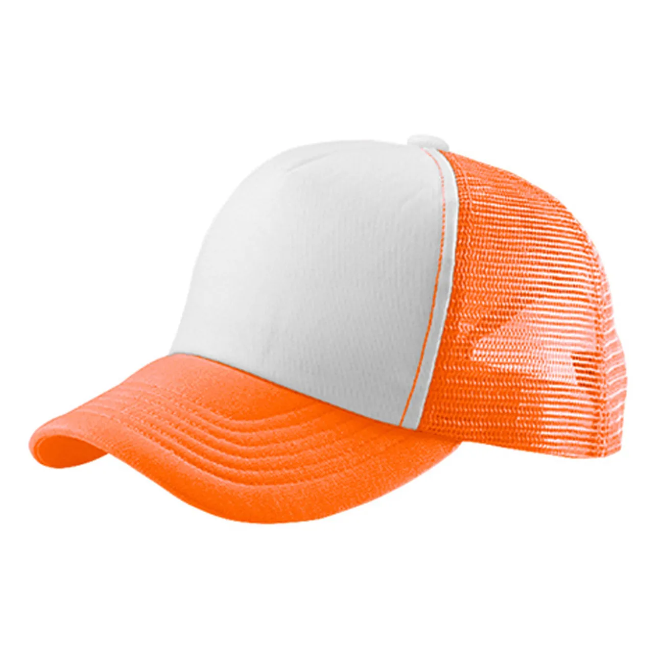 Foam Curved Visor Trucker Mesh Adjustable Snapback Hat