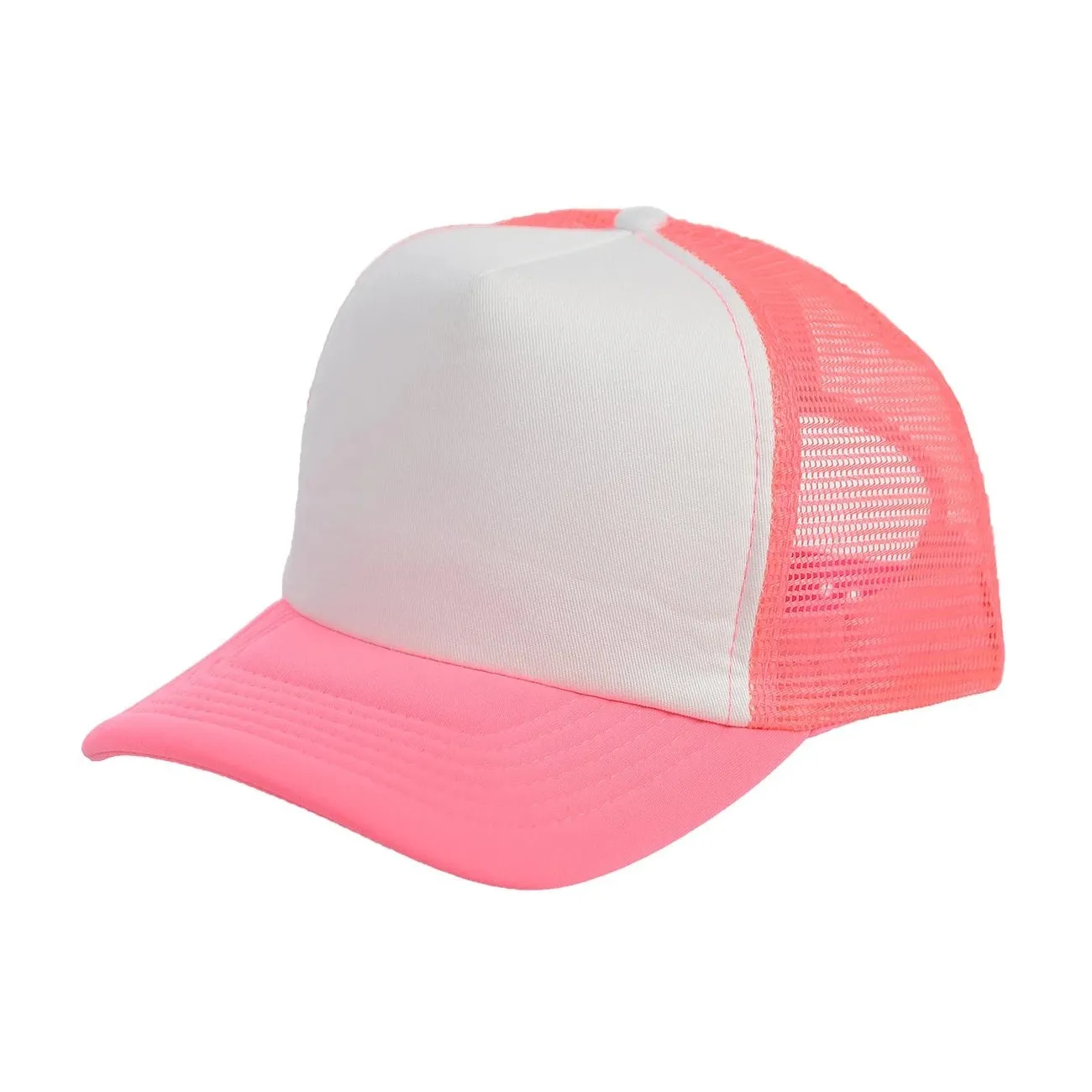 Foam Curved Visor Trucker Mesh Adjustable Snapback Hat