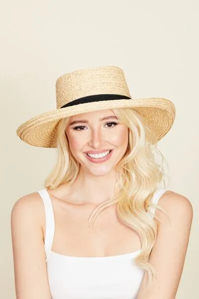 Francesca Fame Wide Brim Straw Weave Hat