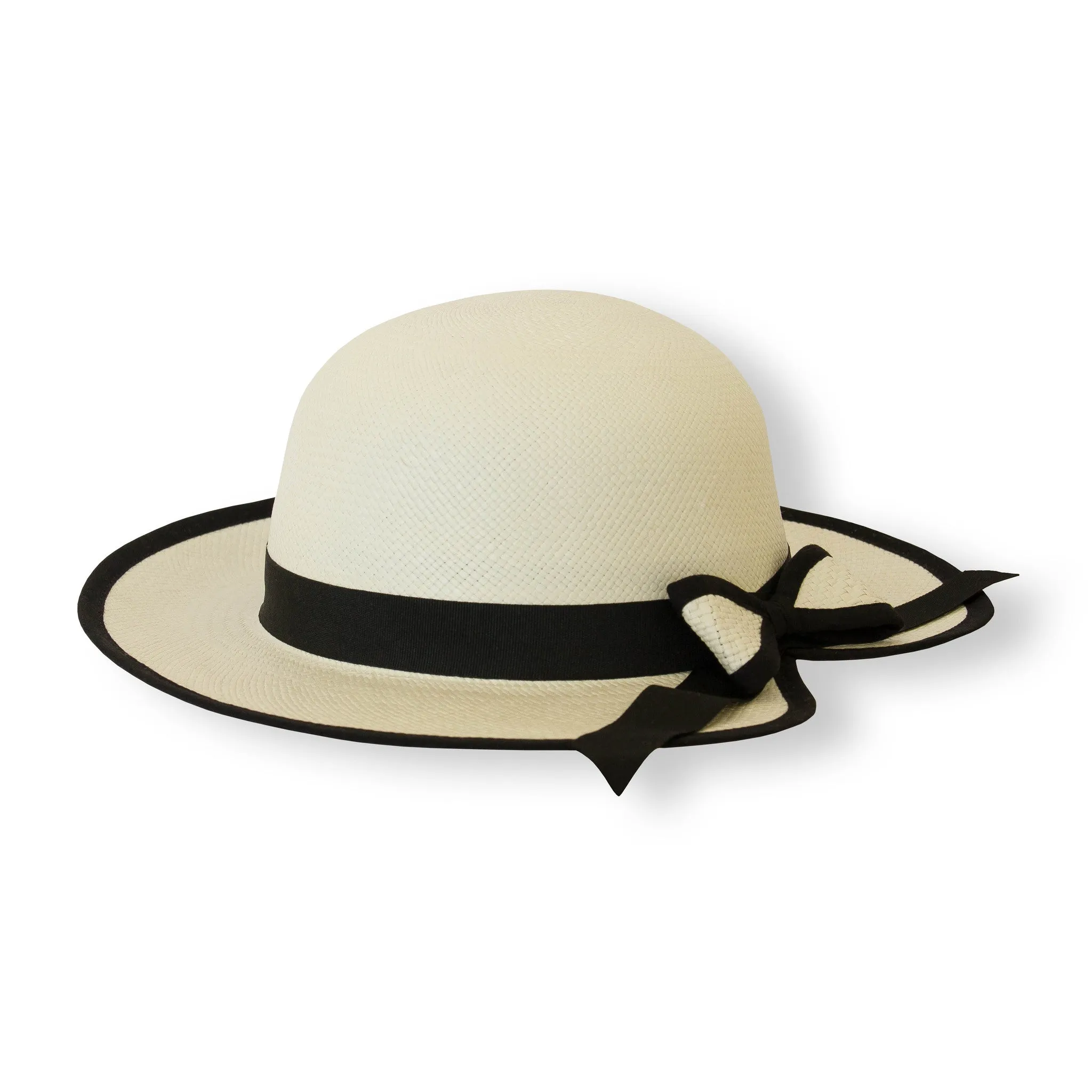 Girls Fedora Panama Hat - Black Band