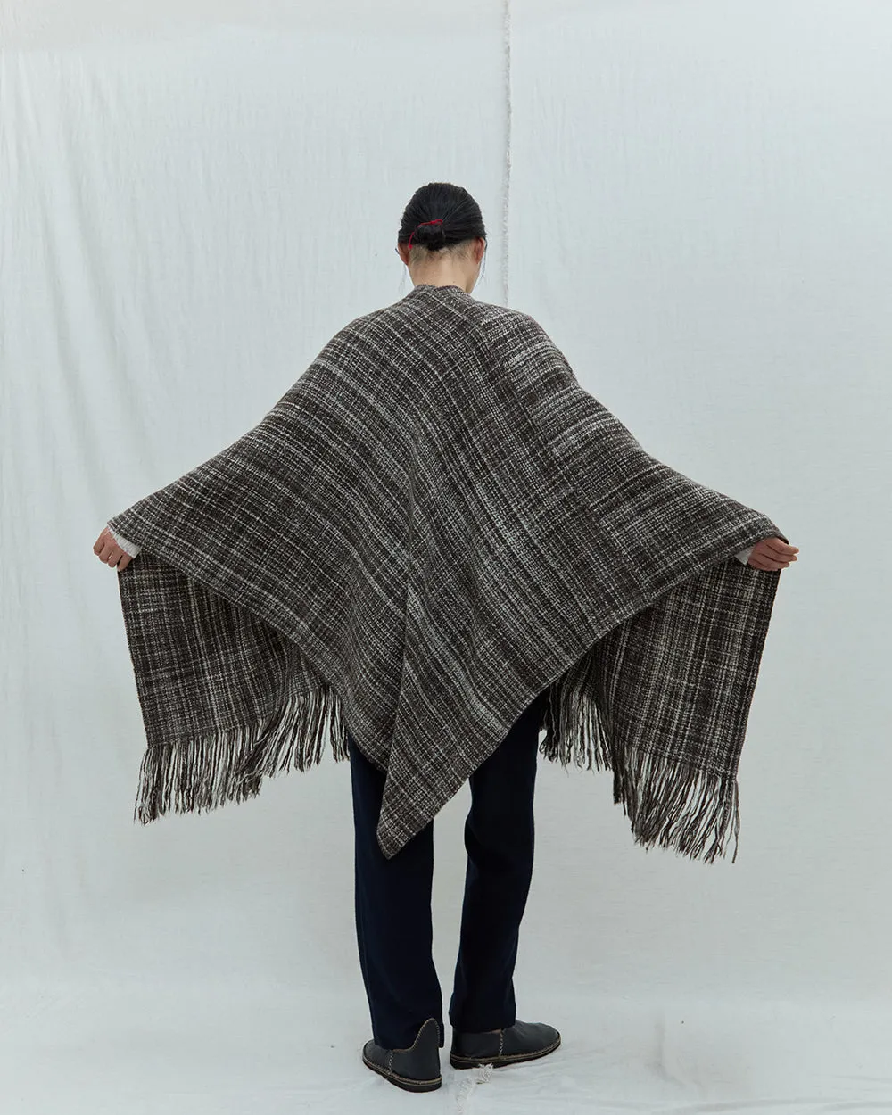 Handspun Fringed Cape