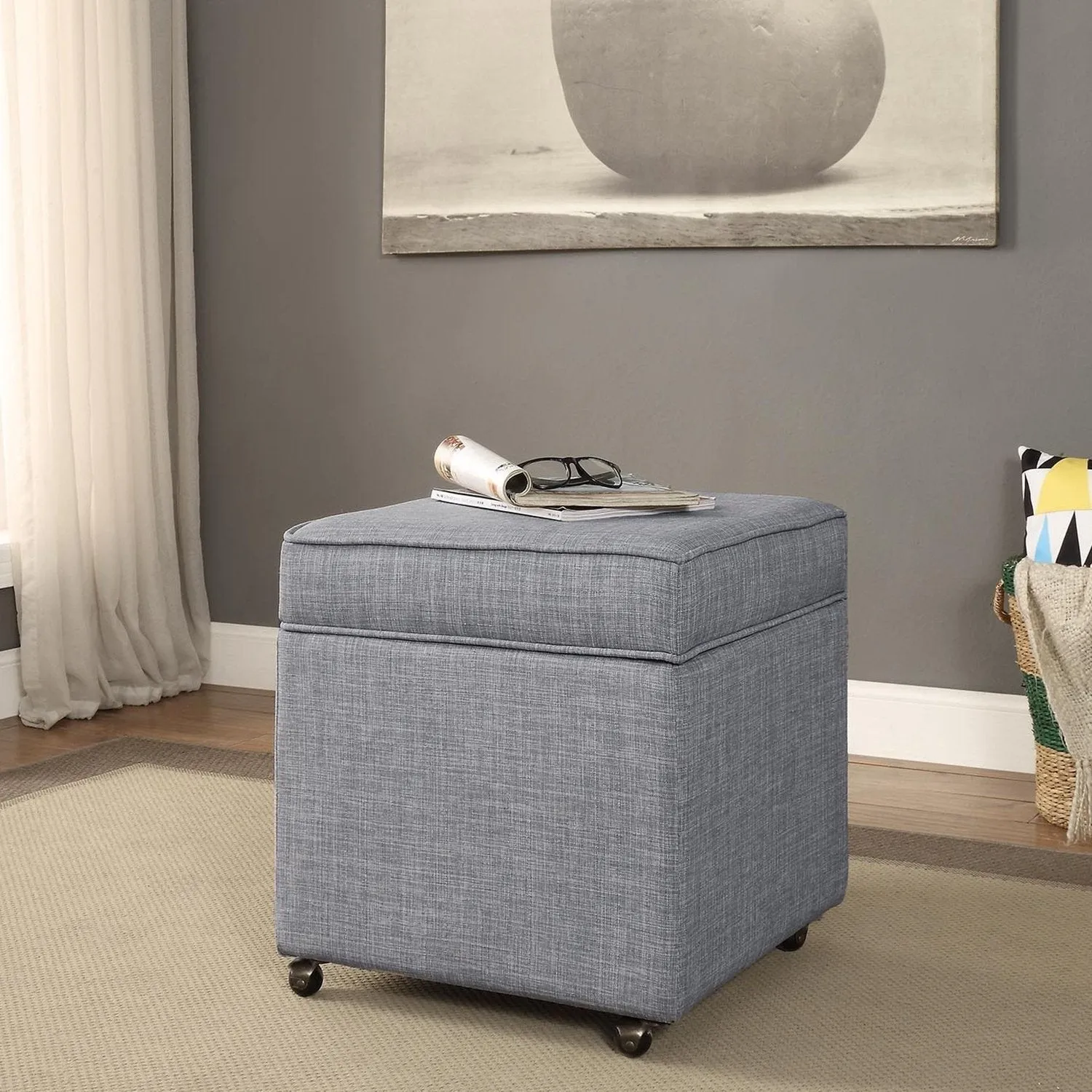 Harrison Storage Cube Ottoman