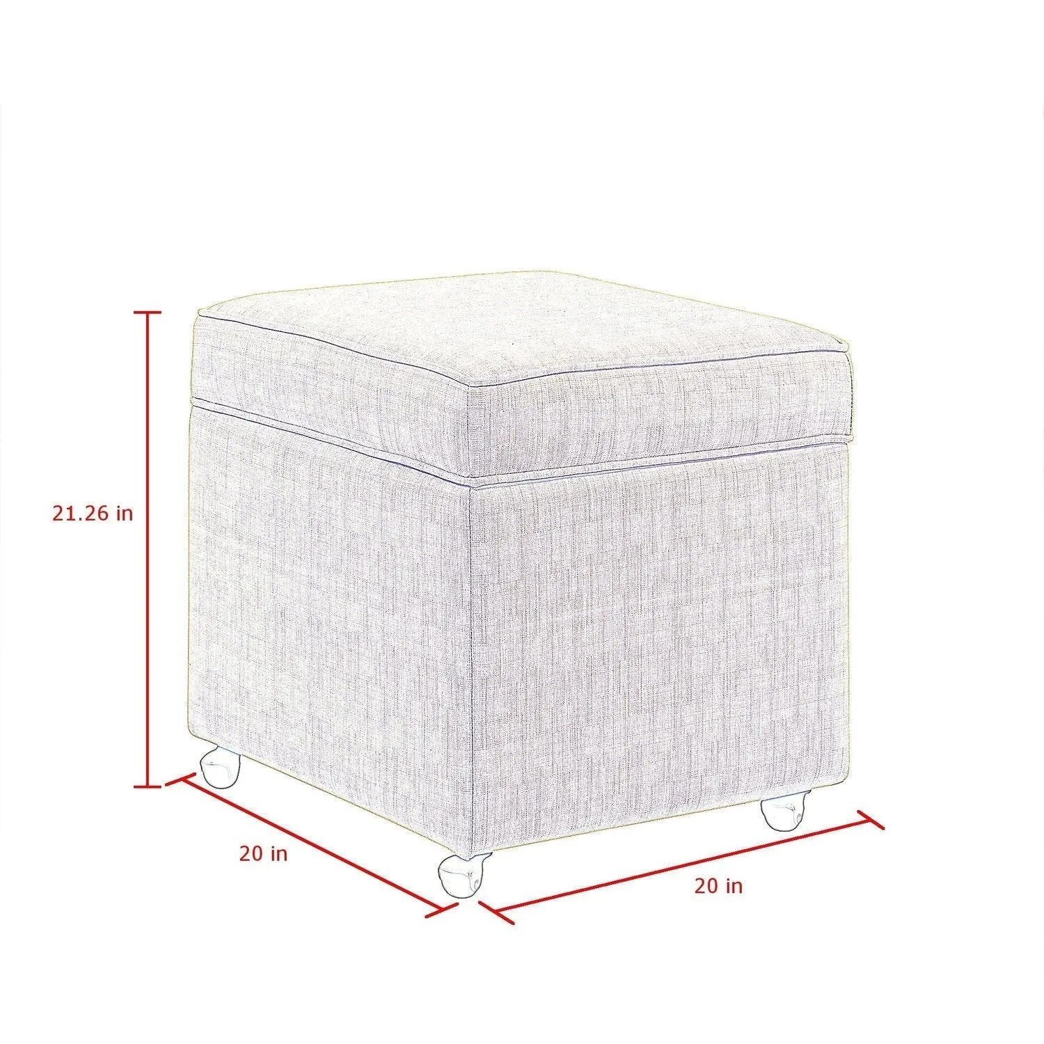 Harrison Storage Cube Ottoman