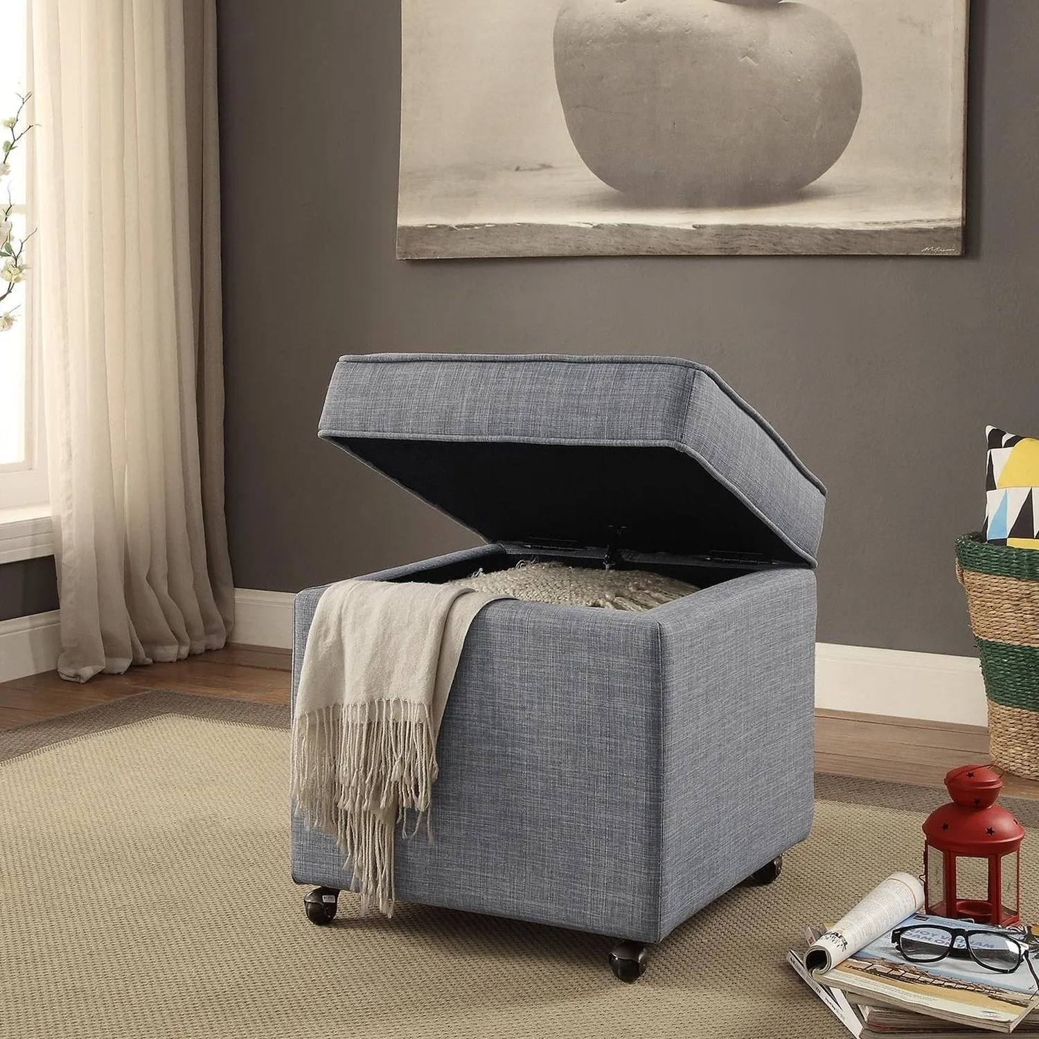 Harrison Storage Cube Ottoman