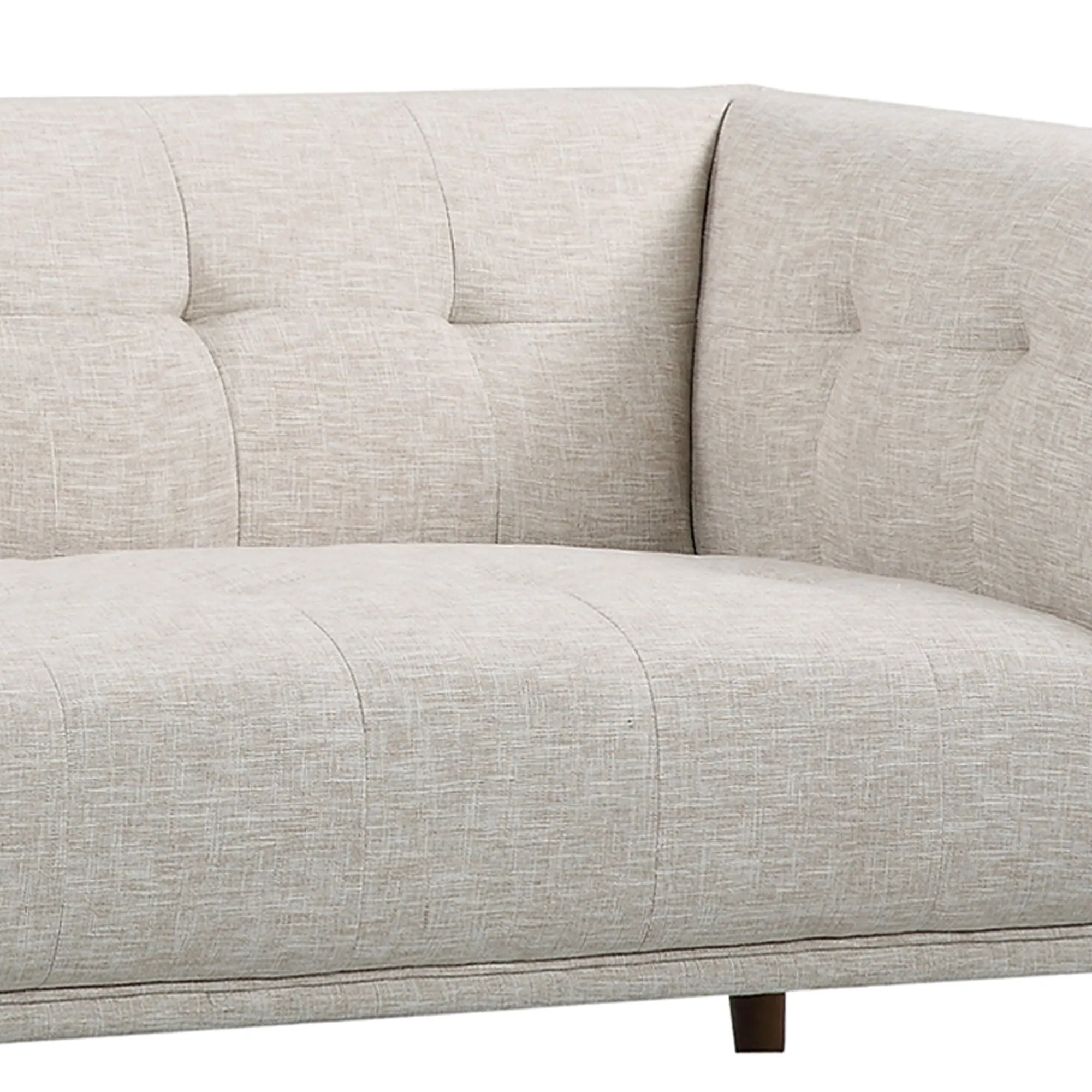 Hudson - Mid-Century Button - Tufted Loveseat