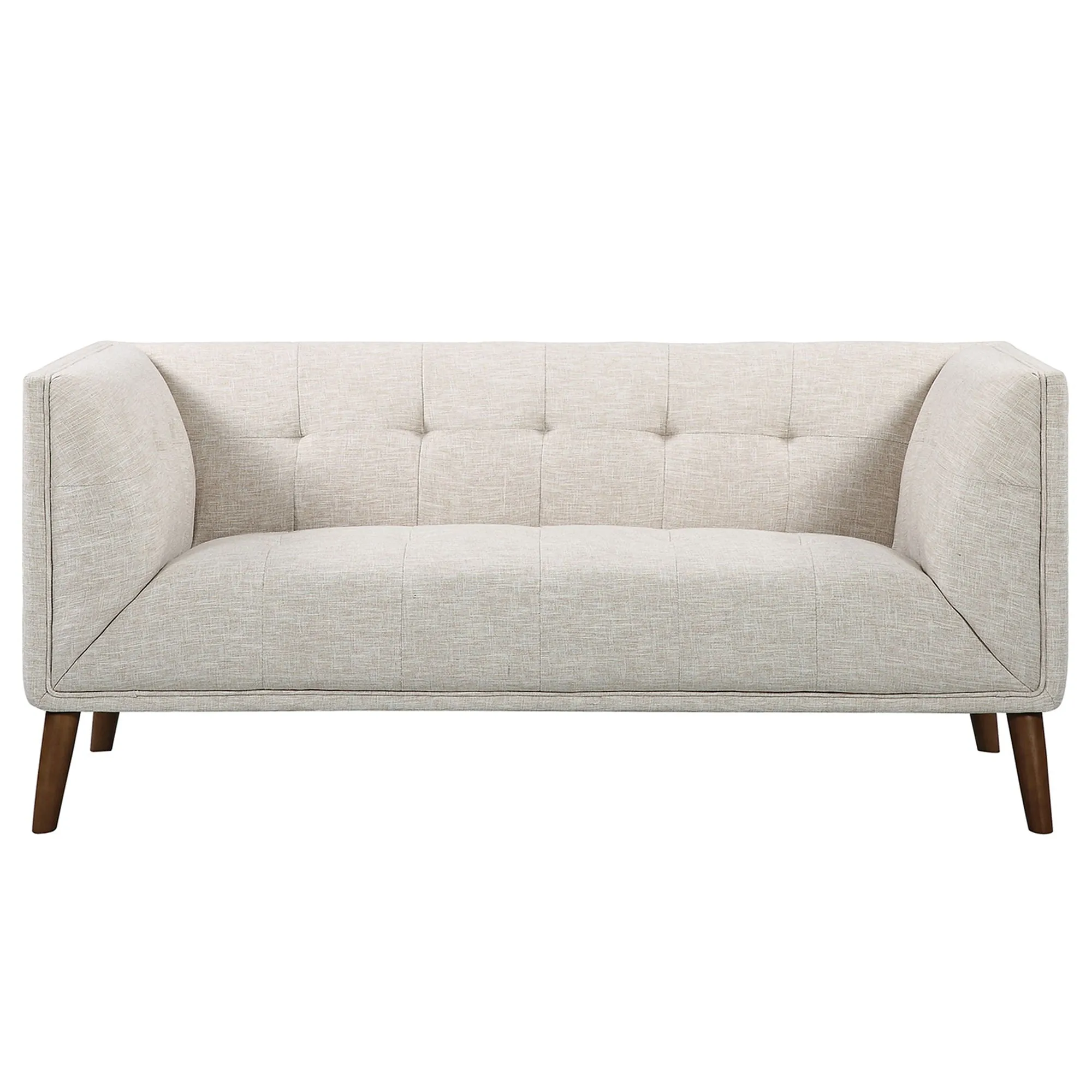 Hudson - Mid-Century Button - Tufted Loveseat