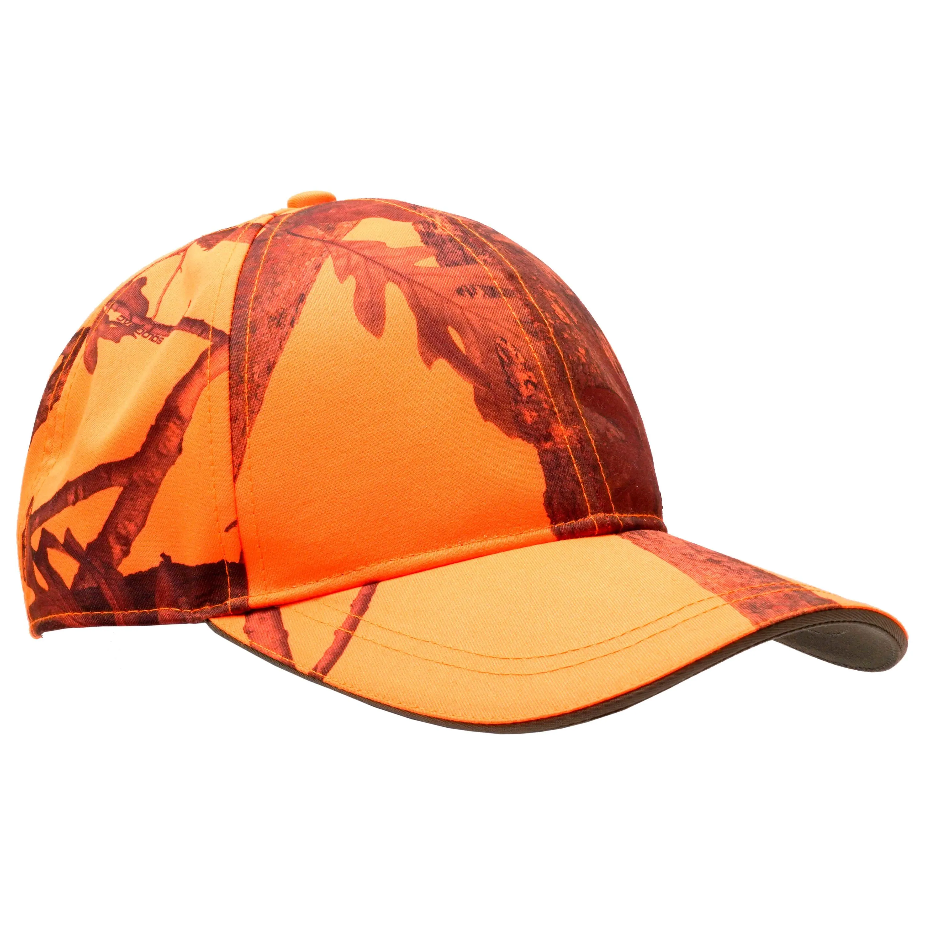 Hunting cap/cap 500 camouflage/orange SOLOGNAC, neon orange psa