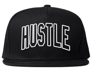 Hustle Outline Mens Snapback Hat