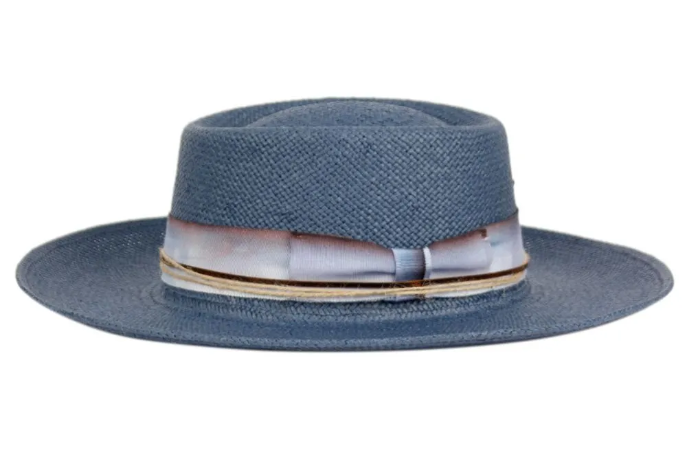 Jericho | Wide Brim Straw Pork Pie Hat