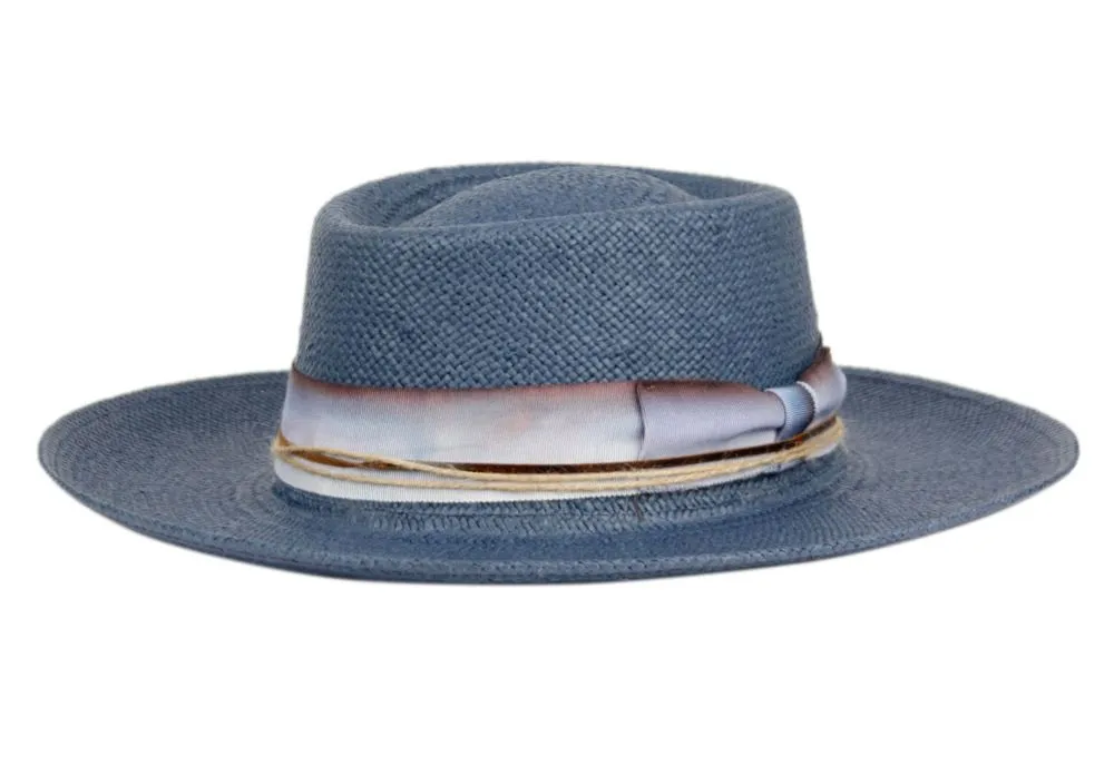 Jericho | Wide Brim Straw Pork Pie Hat