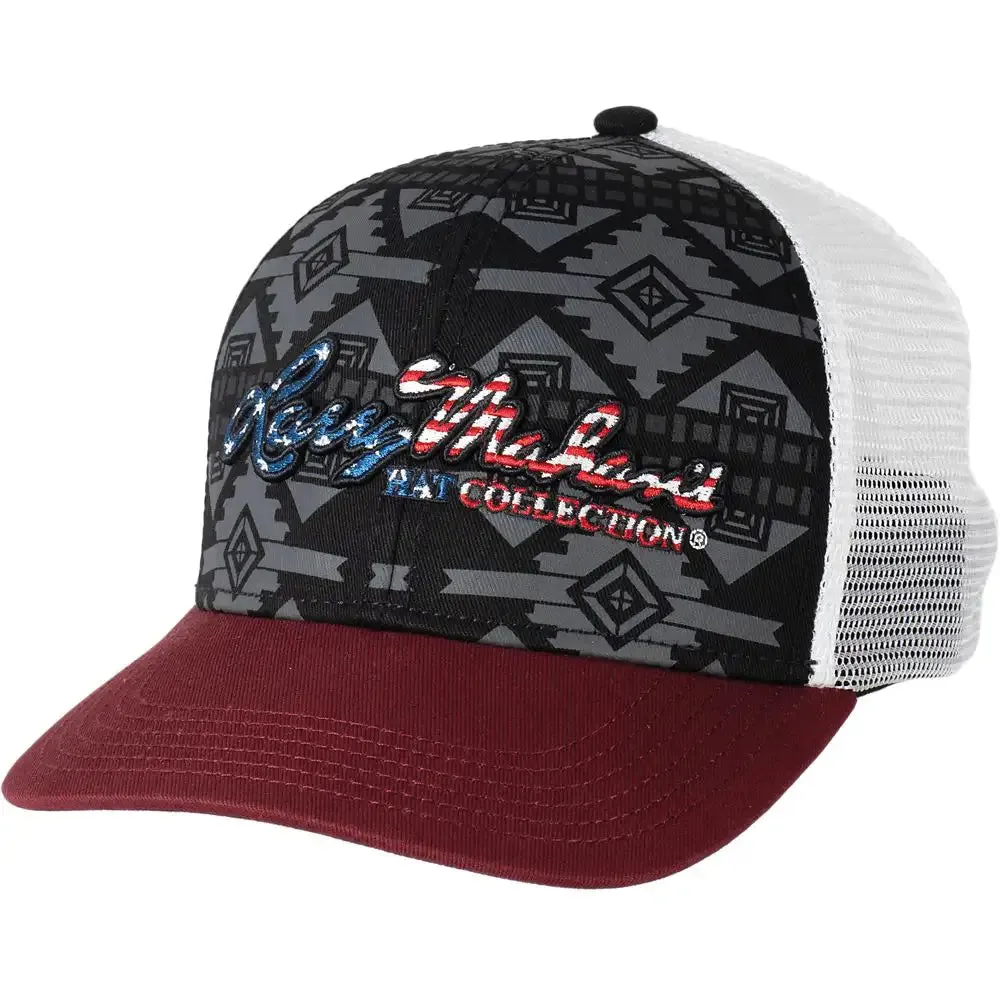 Larry Mahan's American Aztec (Black/White) - Trucker Cap