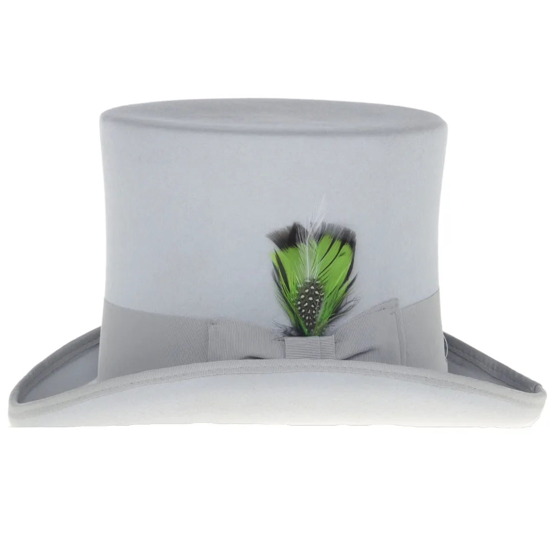 Light Grey Premium Wool Top Hat