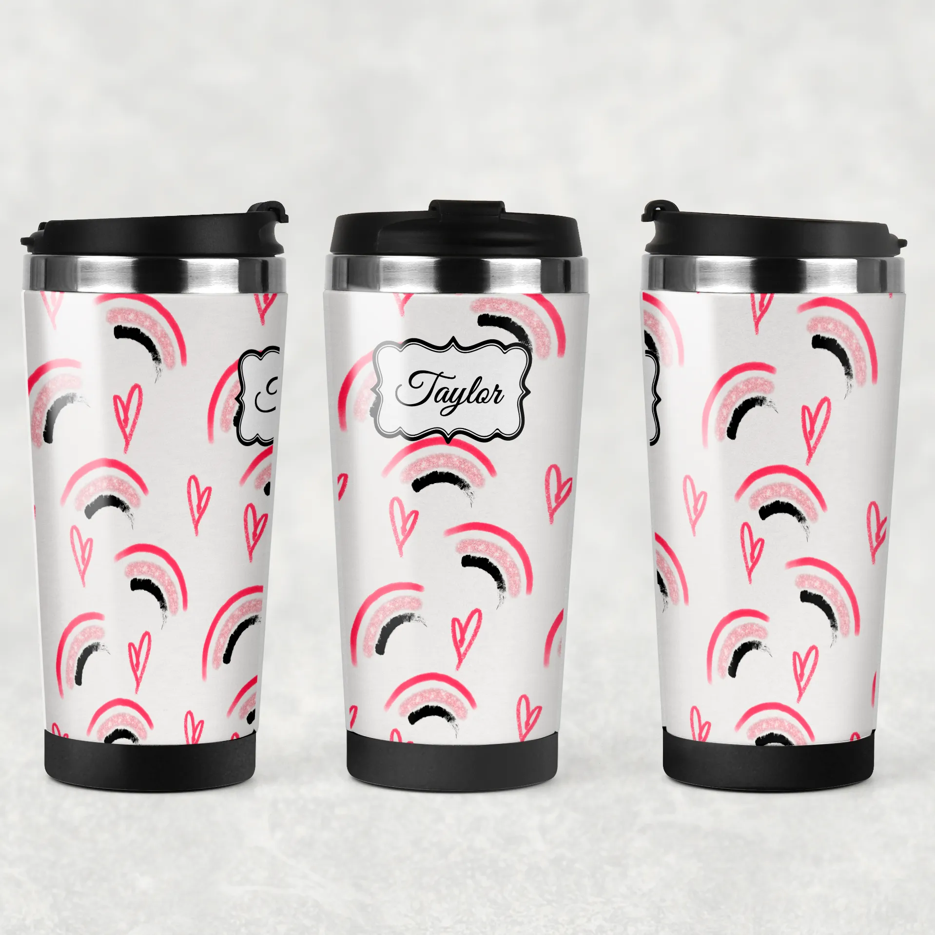 Makeup Watercolour Personalised 420ml Travel Mug