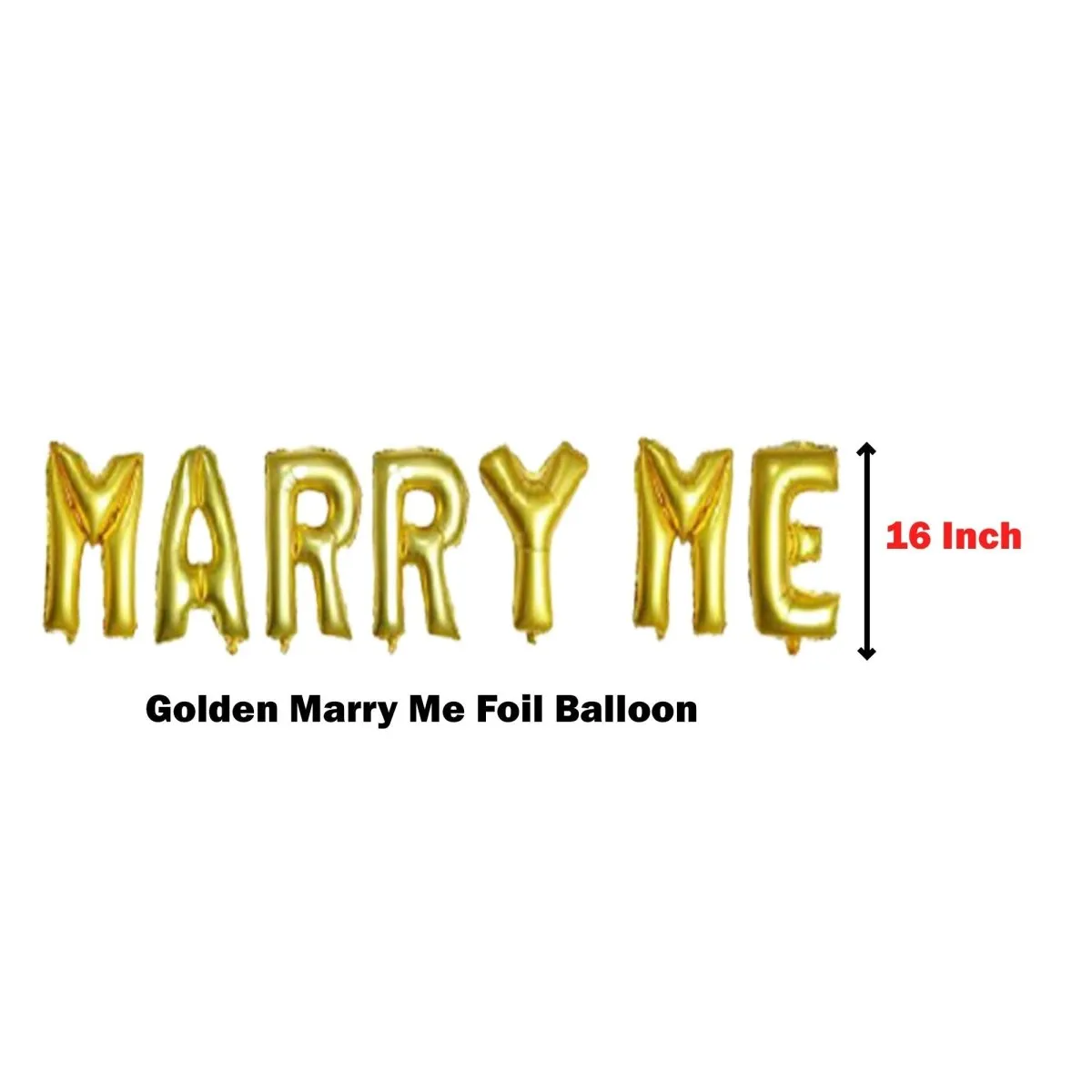 Marry Me Golden 119Pc Combo Decoration Balloon Kit