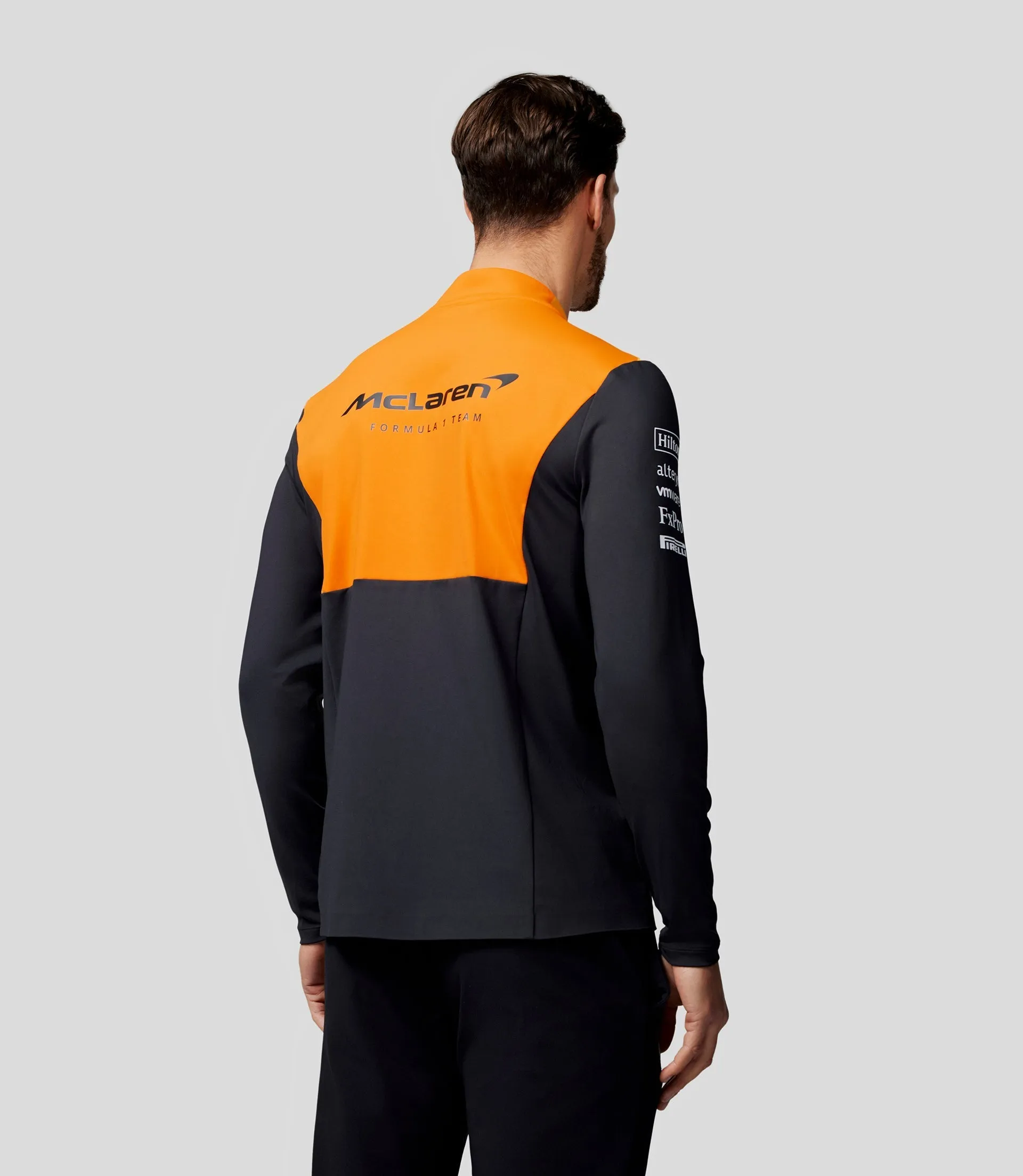 Mens McLaren Official Teamwear Quarter Zip Top Formula 1