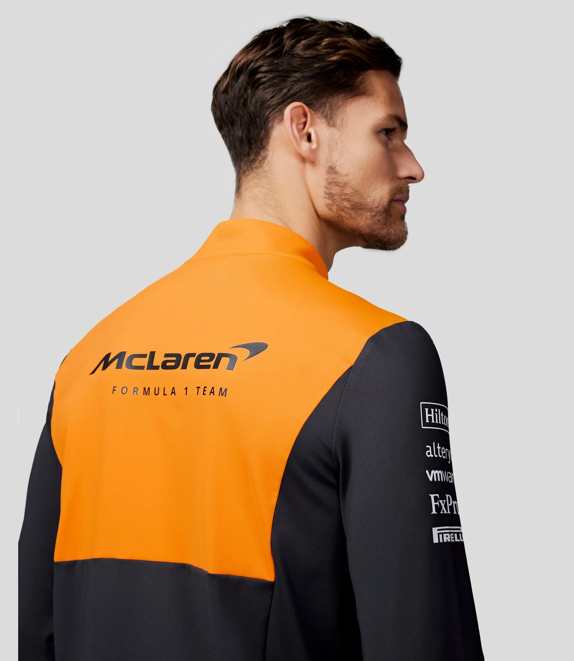 Mens McLaren Official Teamwear Quarter Zip Top Formula 1