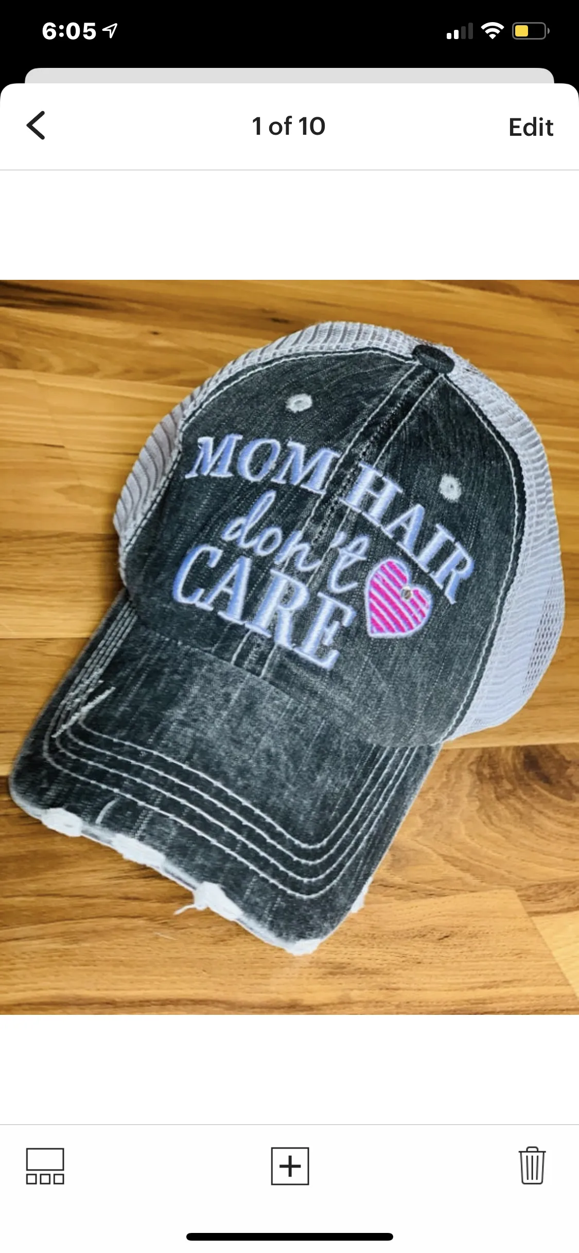 Mom hats Mom hair dont care Embroidered trucker womens baseball caps Teal pink heart