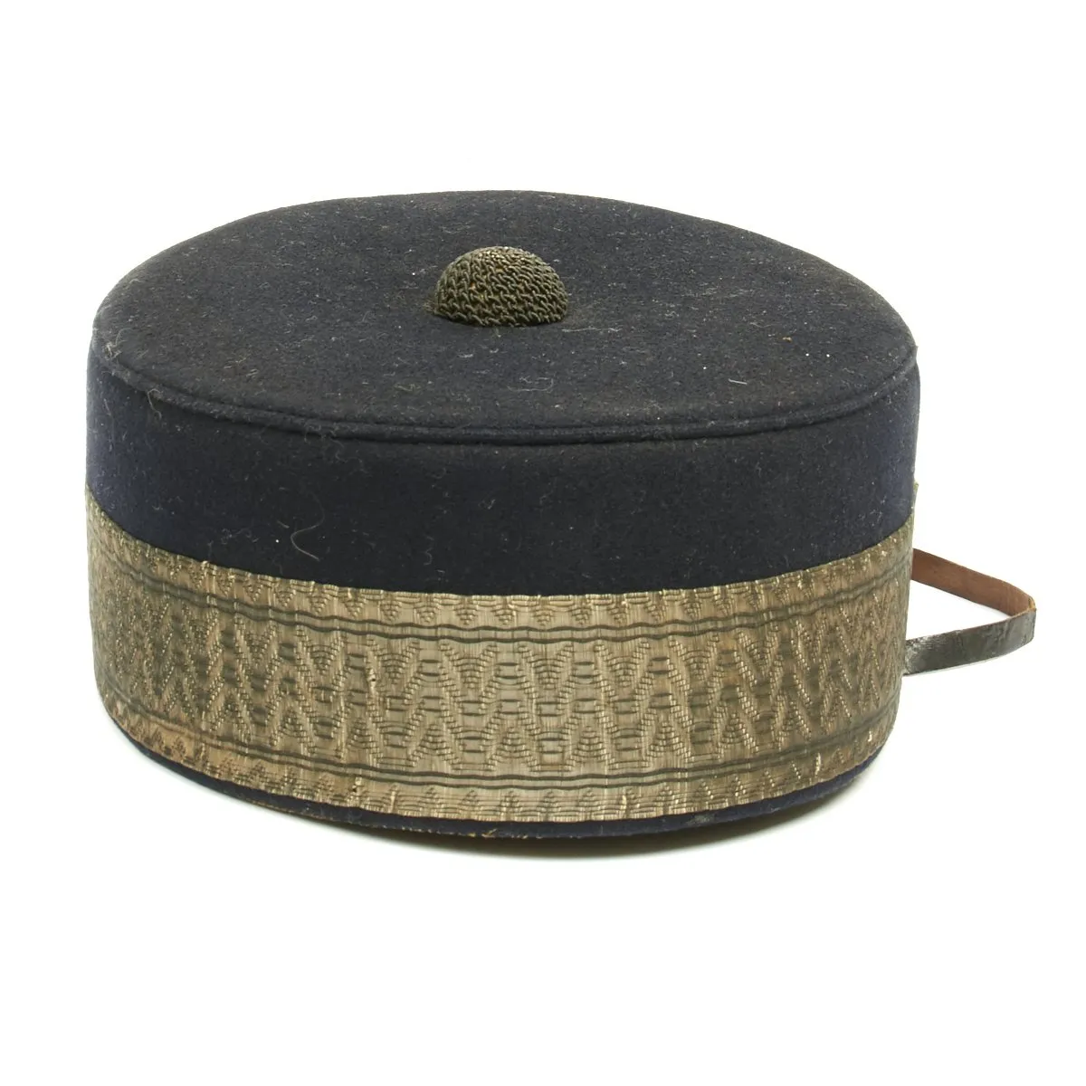 Original British Victorian Era Pillbox Hat by Hobson & Sons of London