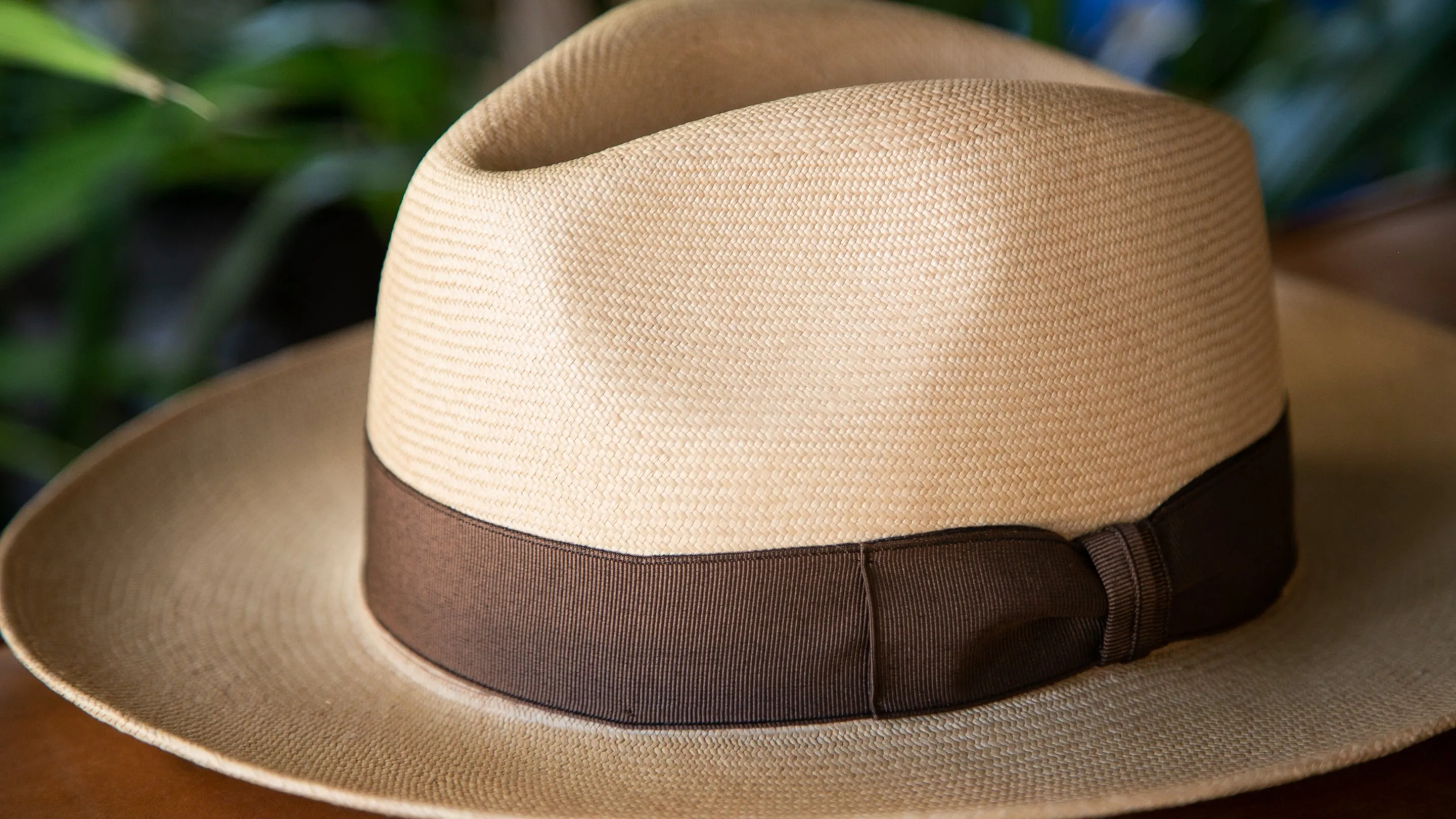 Panama Straw Fedora (light brown)