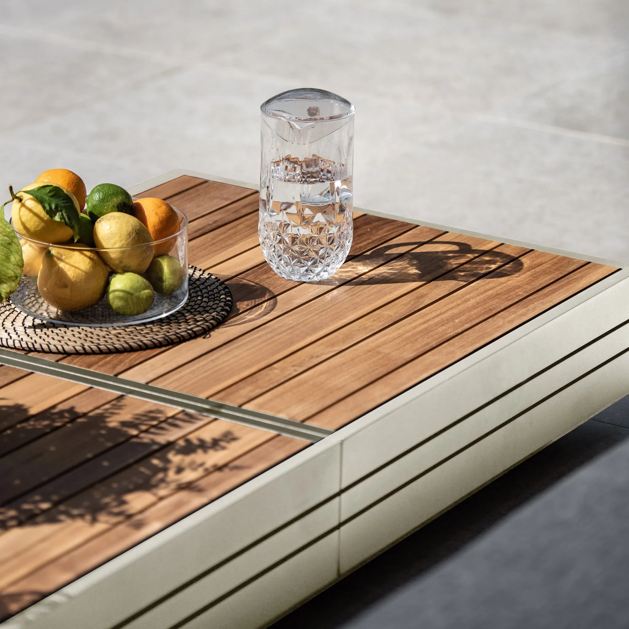 Panama Teak Coffee Table in Latte