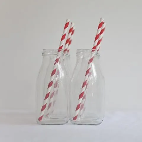 Paper Straws Red (10 Pack)