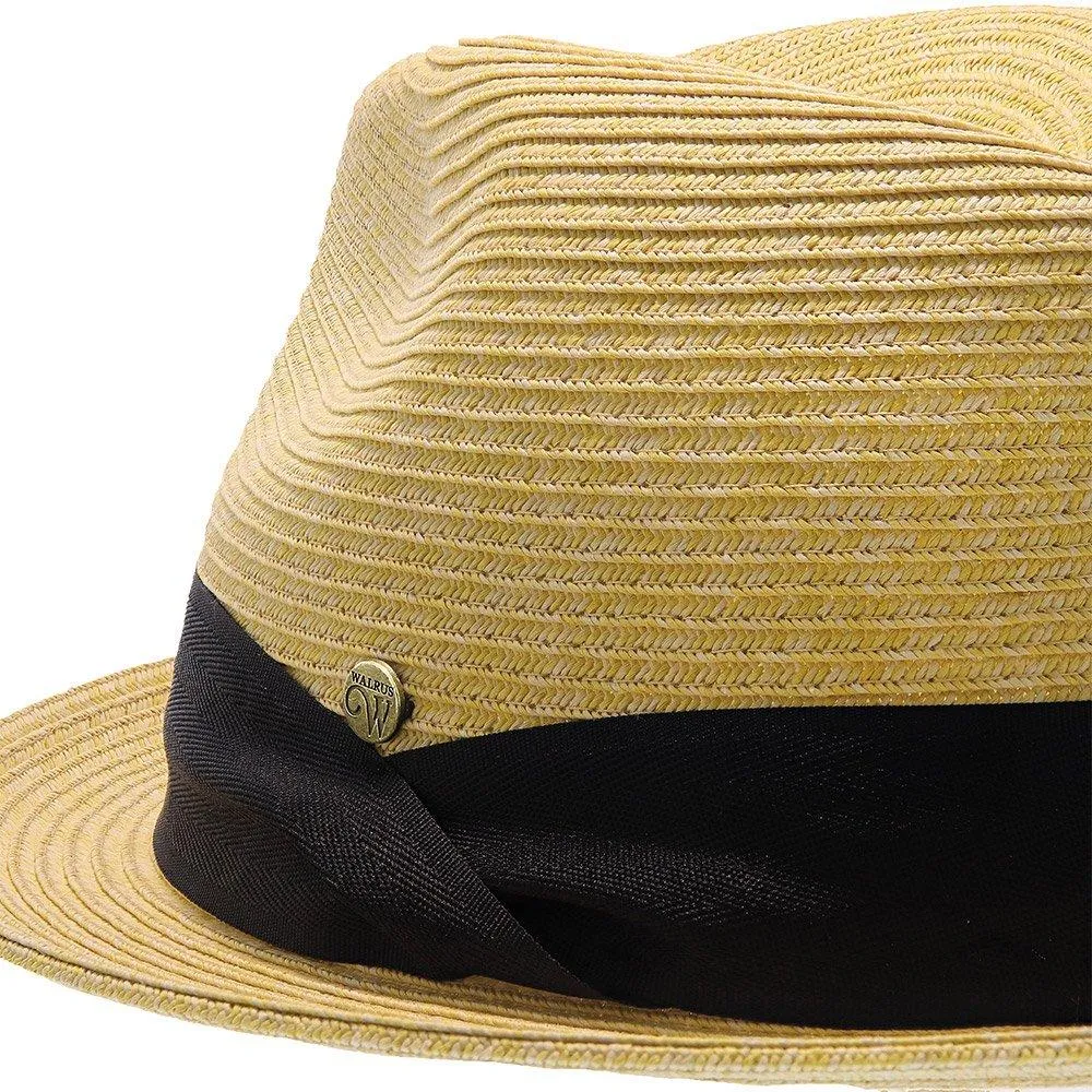 Peninsula - Walrus Hats Straw Fedora Hat w/ Band