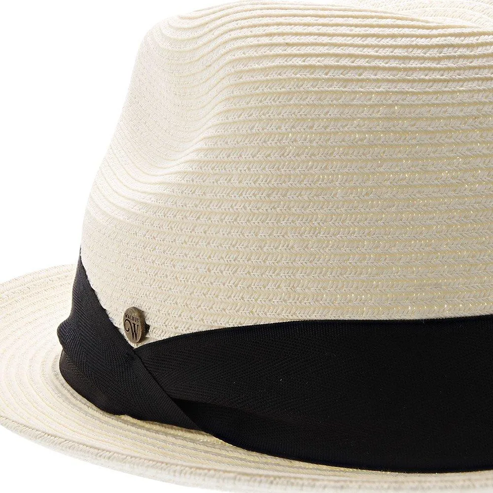 Peninsula - Walrus Hats Straw Fedora Hat w/ Band