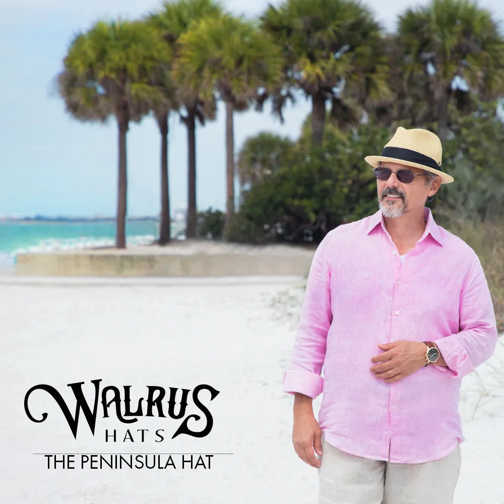 Peninsula - Walrus Hats Straw Fedora Hat w/ Band