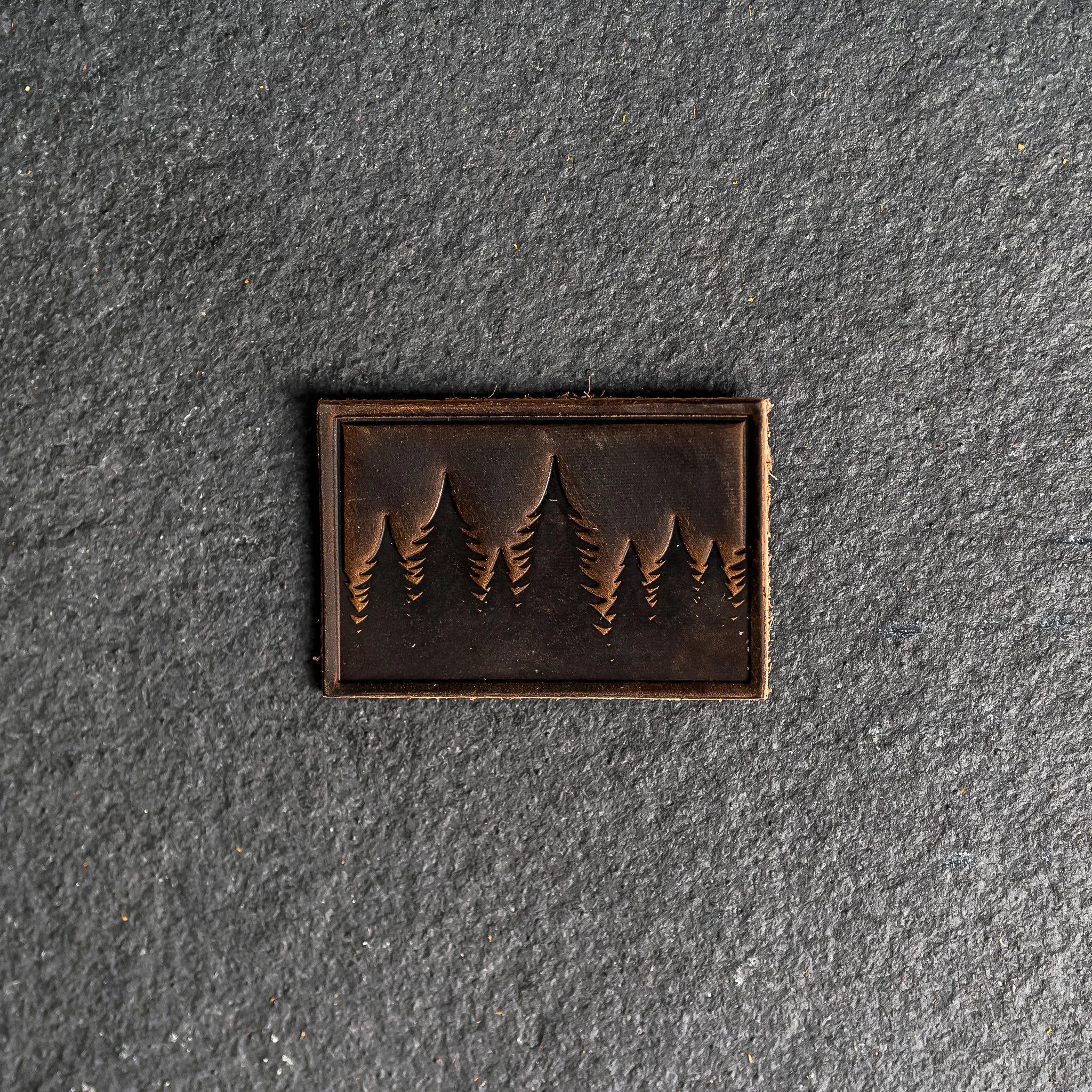 Pine Tree Ridgeline Leather Patches with optional Velcro added