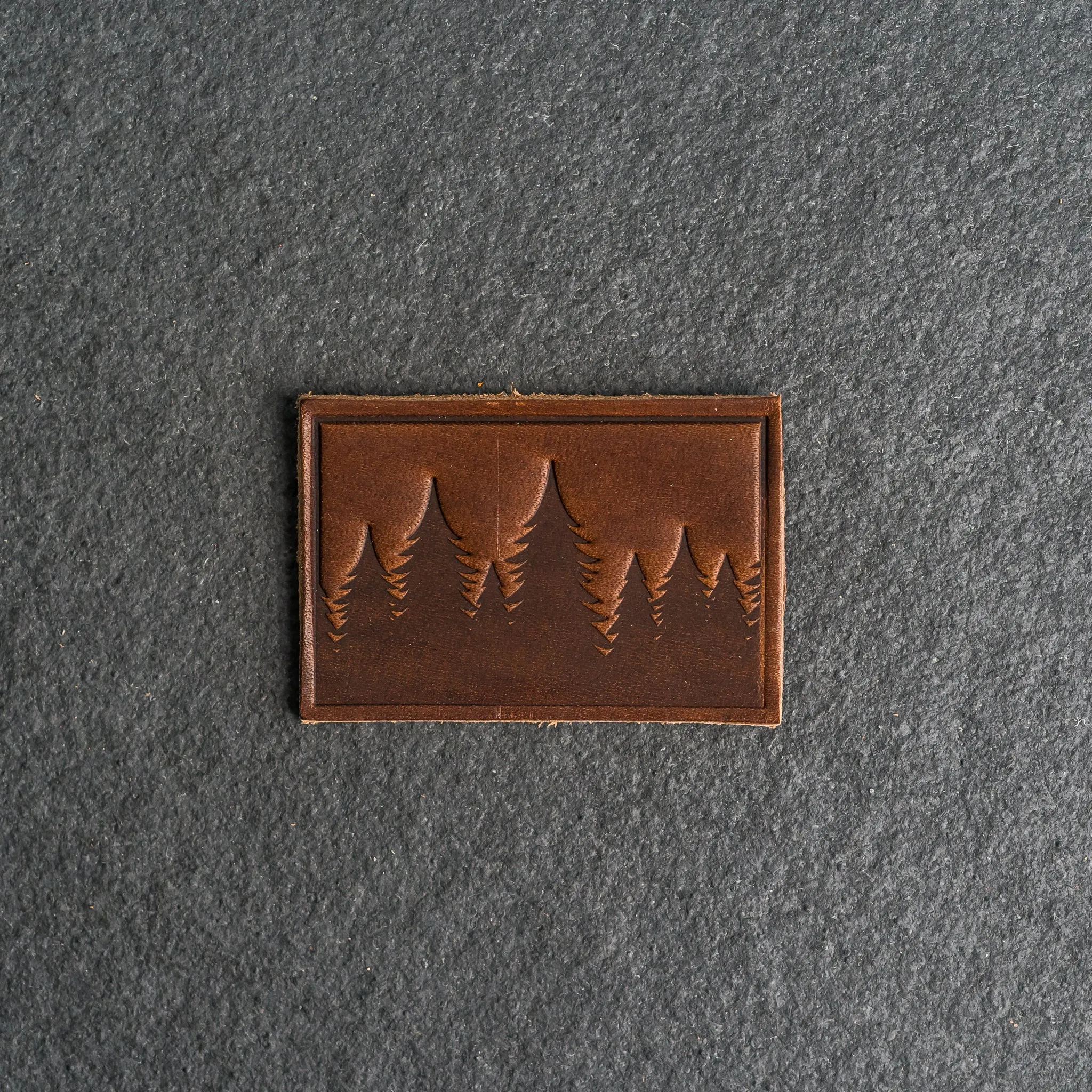 Pine Tree Ridgeline Leather Patches with optional Velcro added