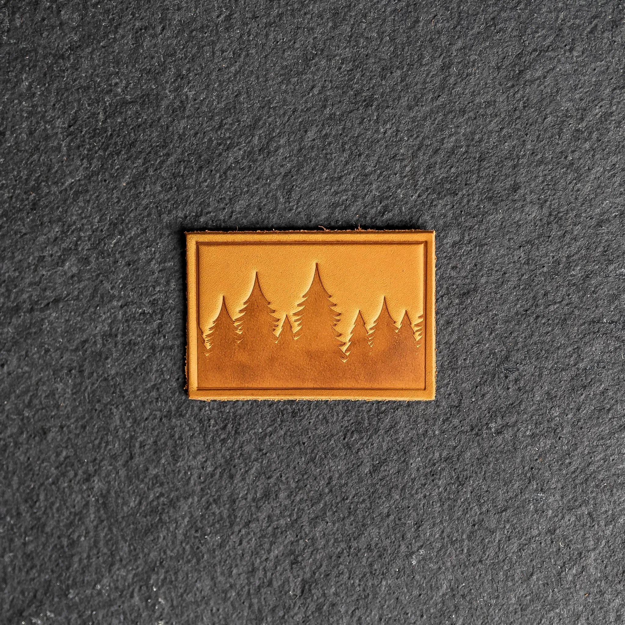 Pine Tree Ridgeline Leather Patches with optional Velcro added