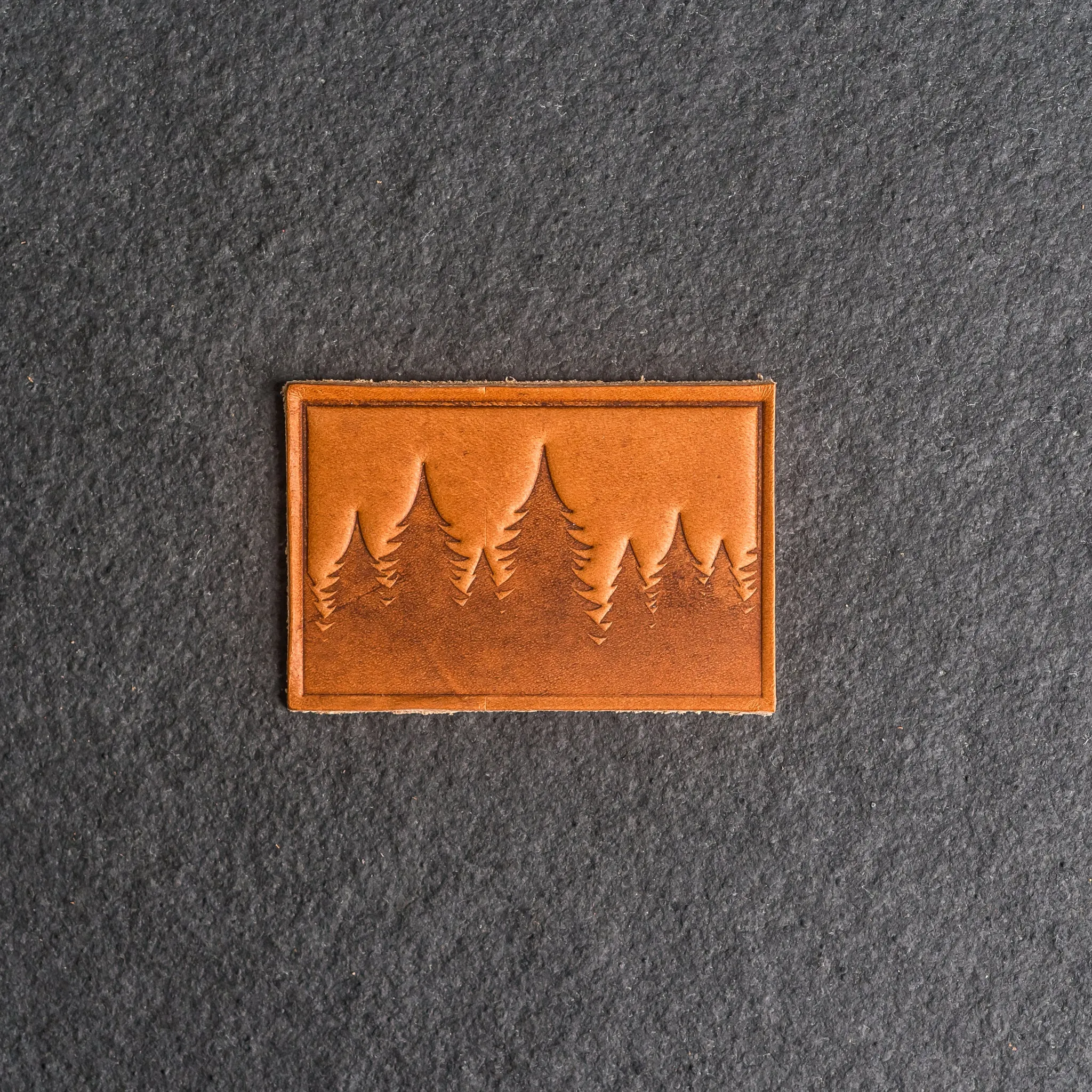 Pine Tree Ridgeline Leather Patches with optional Velcro added