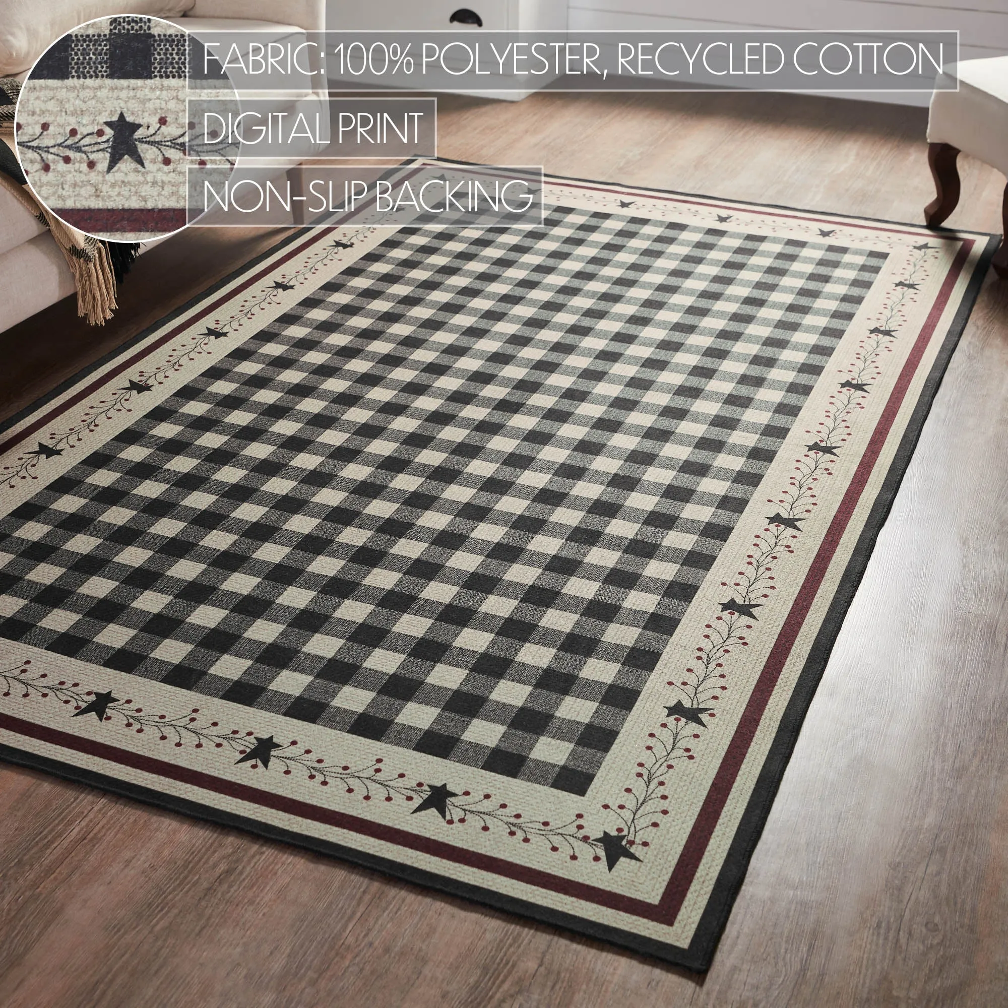 Pip Vinestar Polyester Rug Rect 60x96