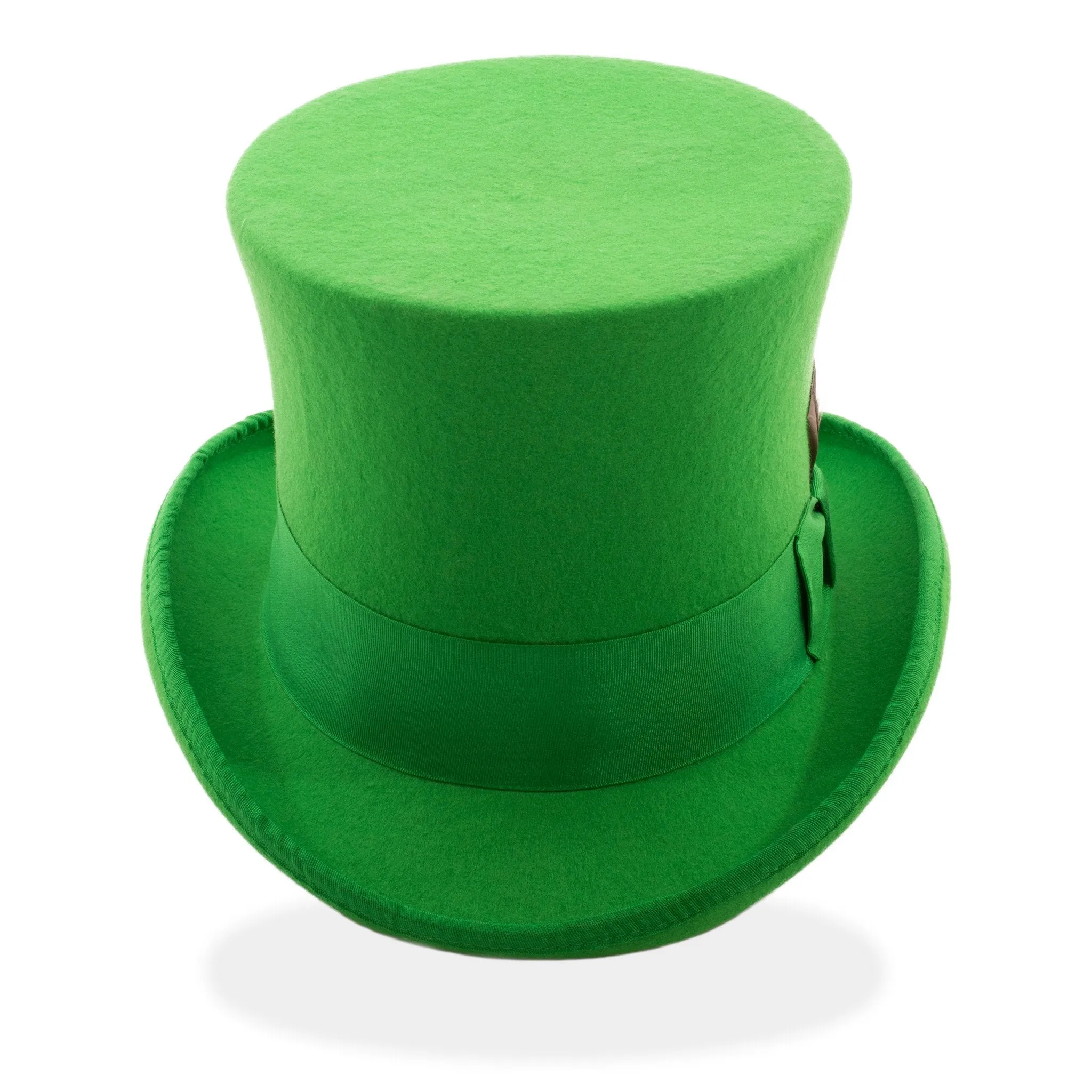 Premium Wool Kelly Green Top Hat