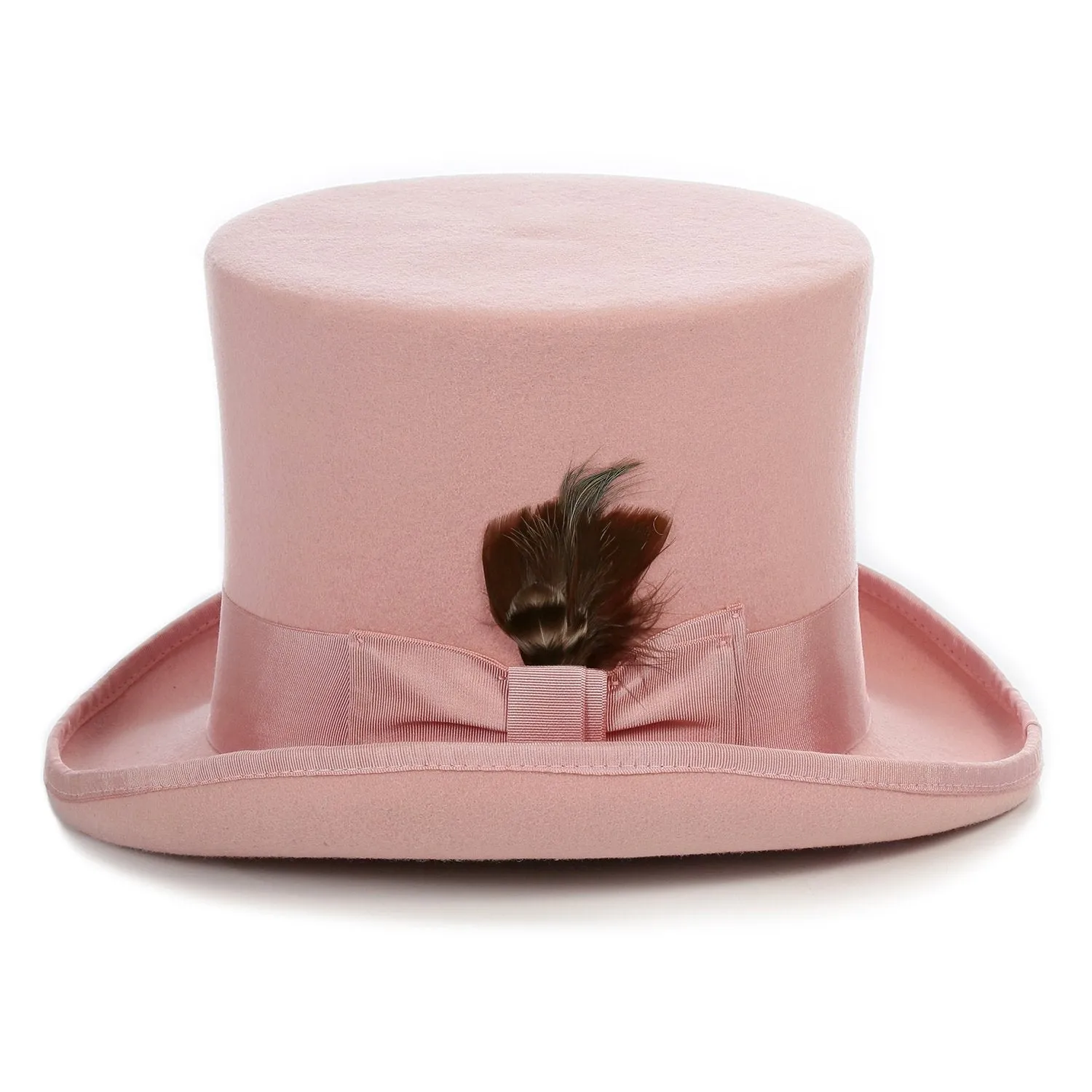 Premium Wool Pink Top Hat