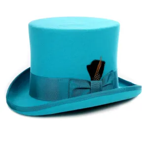 Premium Wool Turquoise Top Hat