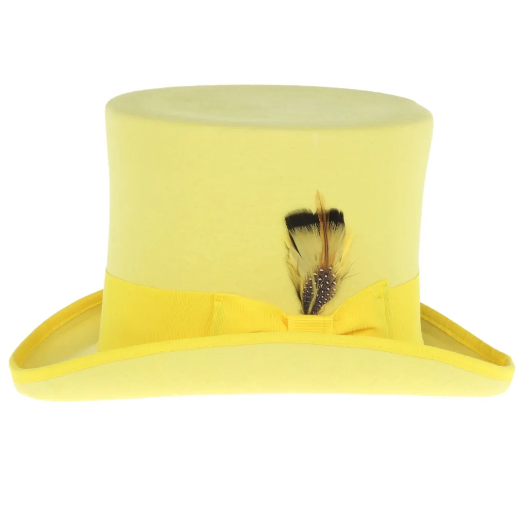 Premium Wool Yellow Top Hat