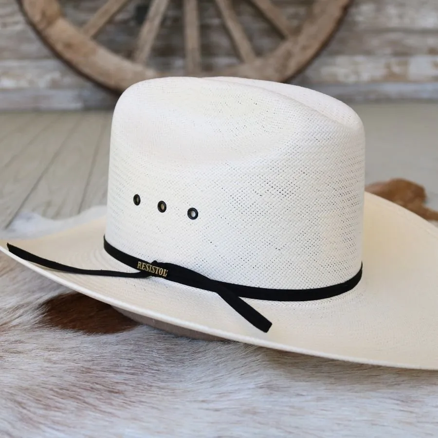 Resistol 10X Long Cattleman Straw Cowboy Hat