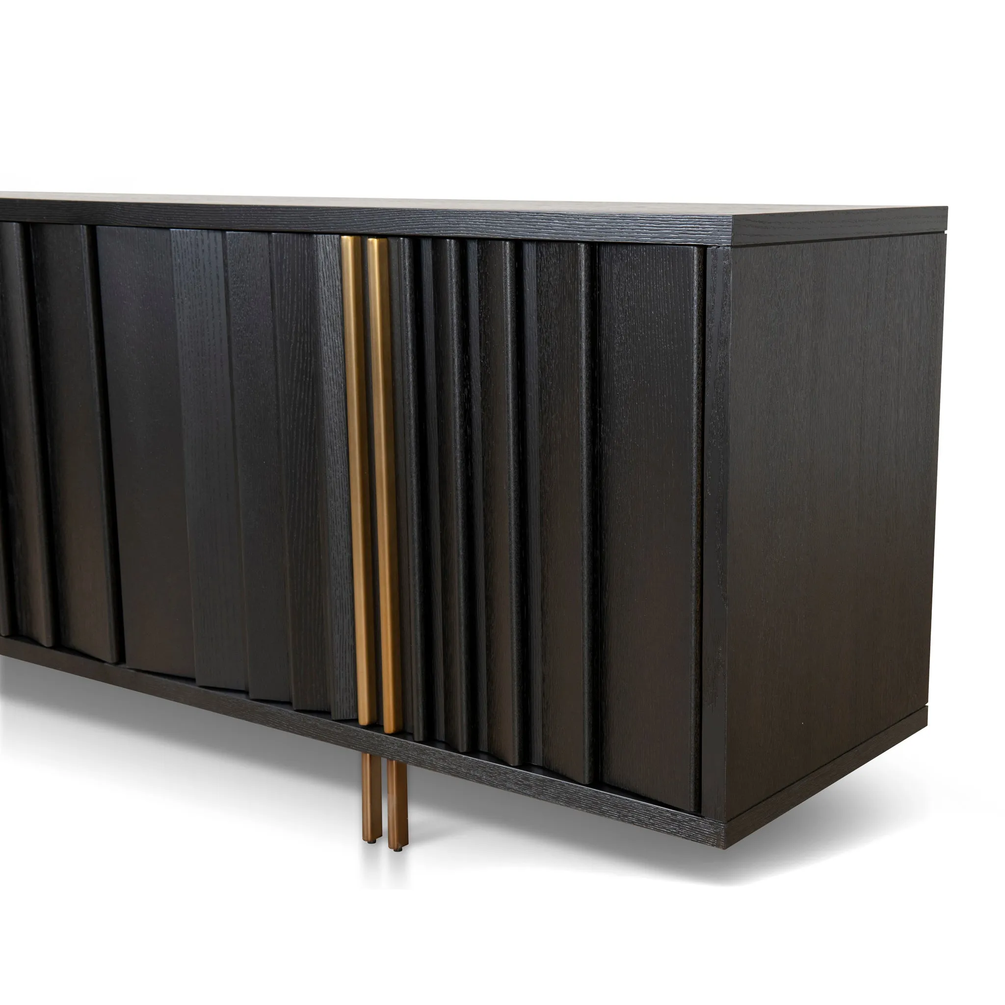 Roshan 2m Buffet Unit - Textured Espresso Black