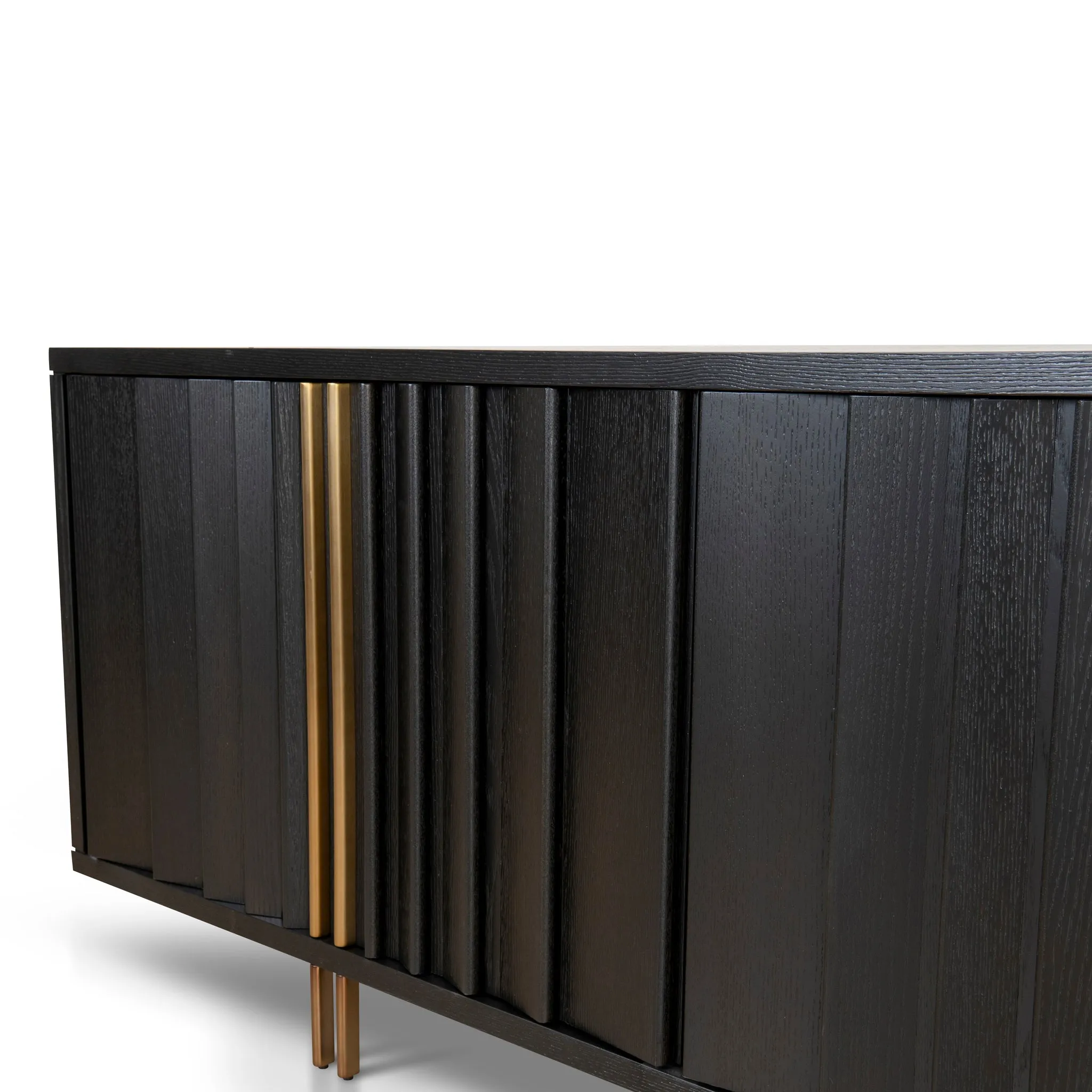 Roshan 2m Buffet Unit - Textured Espresso Black