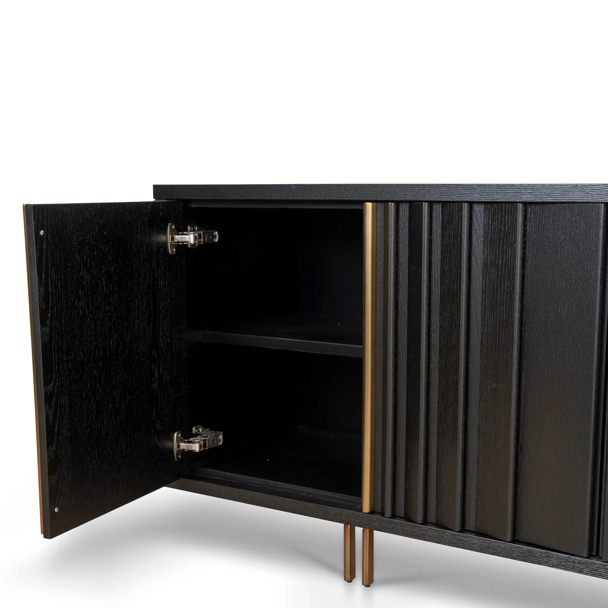 Roshan 2m Buffet Unit - Textured Espresso Black