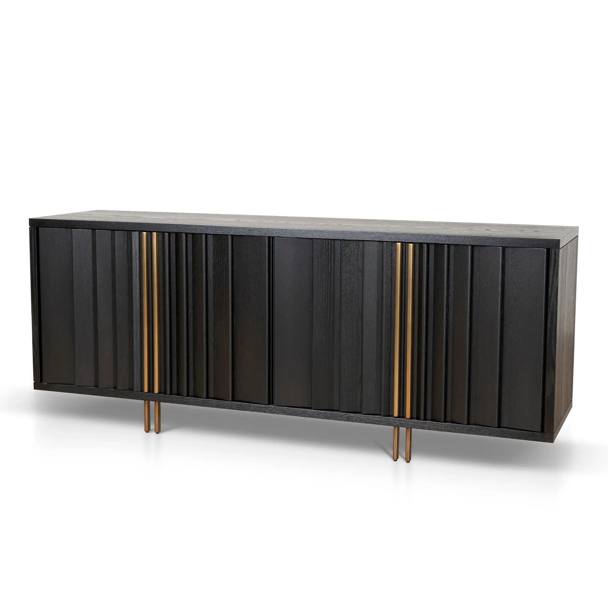 Roshan 2m Buffet Unit - Textured Espresso Black