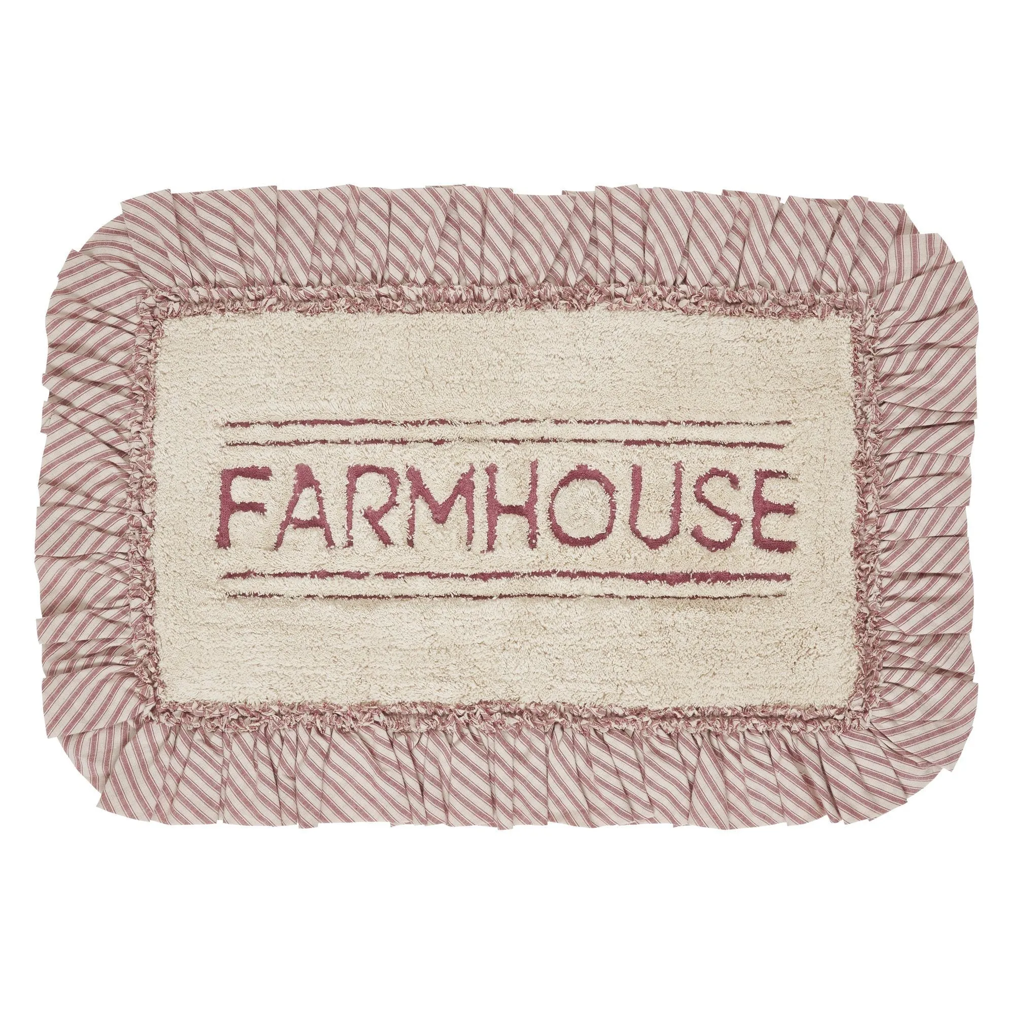 Sawyer Mill Red Farmhouse Bathmat 20x30"