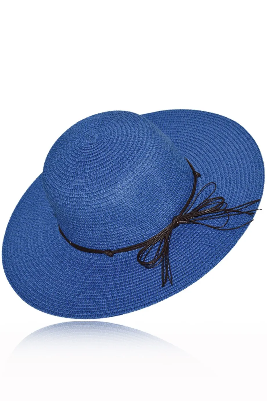 Sazety Blue Straw Beach Hat